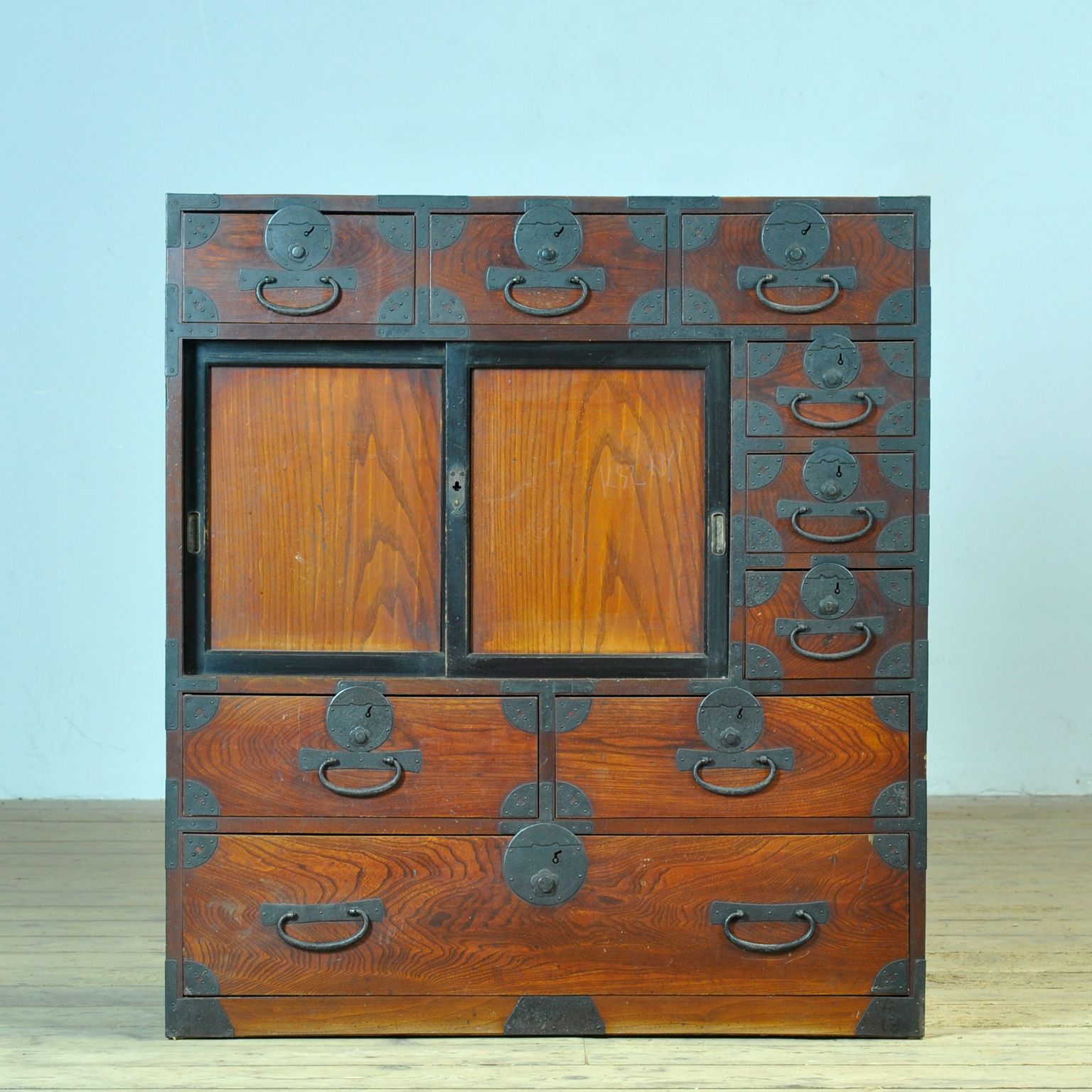 Japanese Tansu Chest Of Drawers, Circa 1890 photo furniture