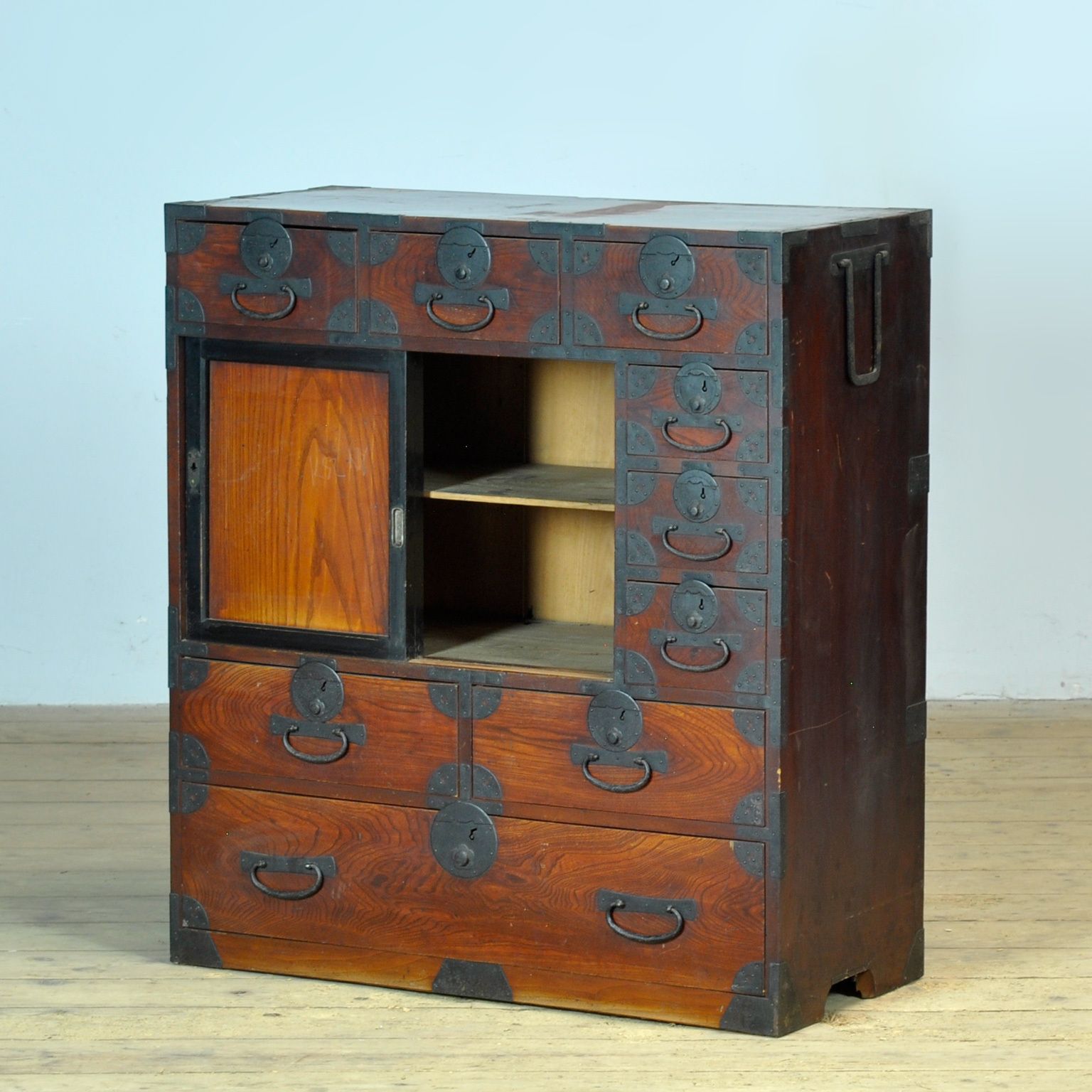 Japanese Tansu Chest Of Drawers, Circa 1890 photo vinterior