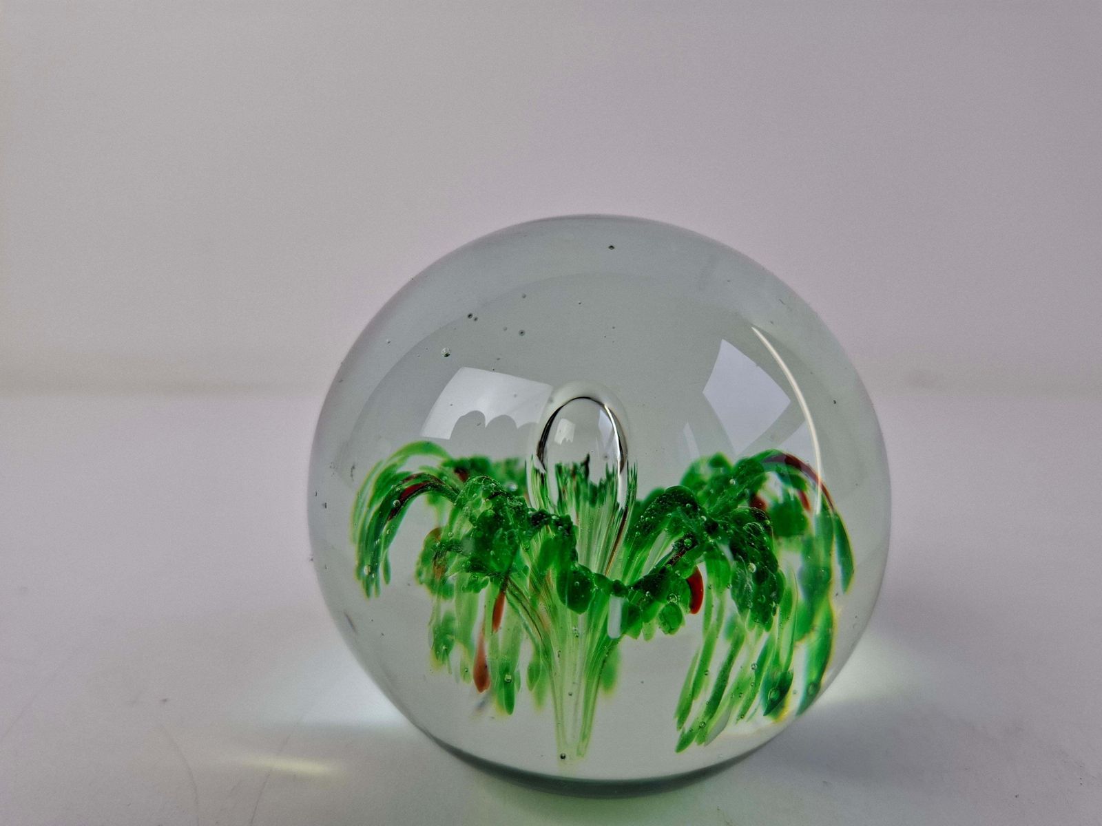 Midcentury Czechoslovak Art Glass Paperweight, Hand Blown, Circa 1960 photo Home Decor