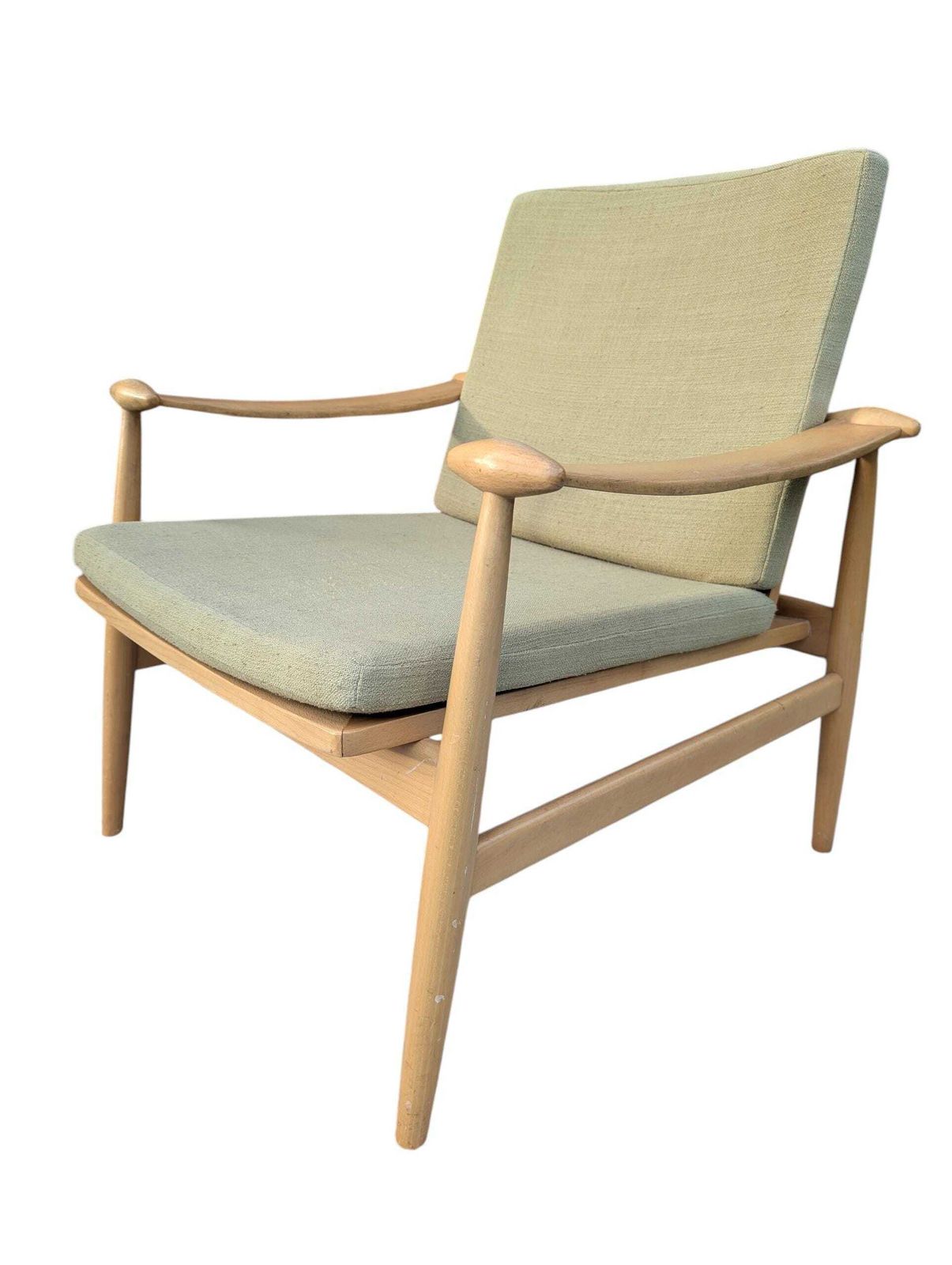 Rare The Finn Juhl Spade Chair, Retro Danish Vintage Model 133 Armchair By Finn Juhl. Mid Century Modern