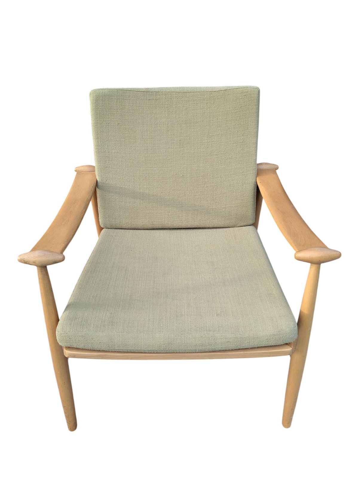Rare The Finn Juhl Spade Chair, Retro Danish Vintage Model 133 Armchair By Finn Juhl. Mid Century Modern photo for sale
