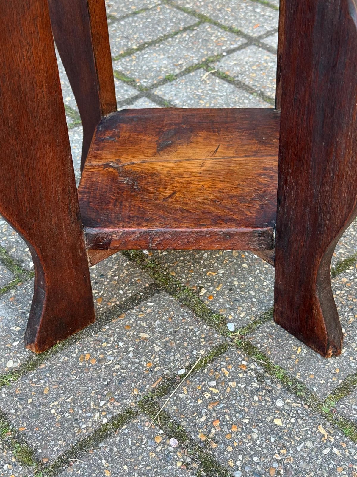 135.0 Vintage Circa 1930s Carved Oak Occasional Table Heraldic Crest Double Eagle Gothic Style photo