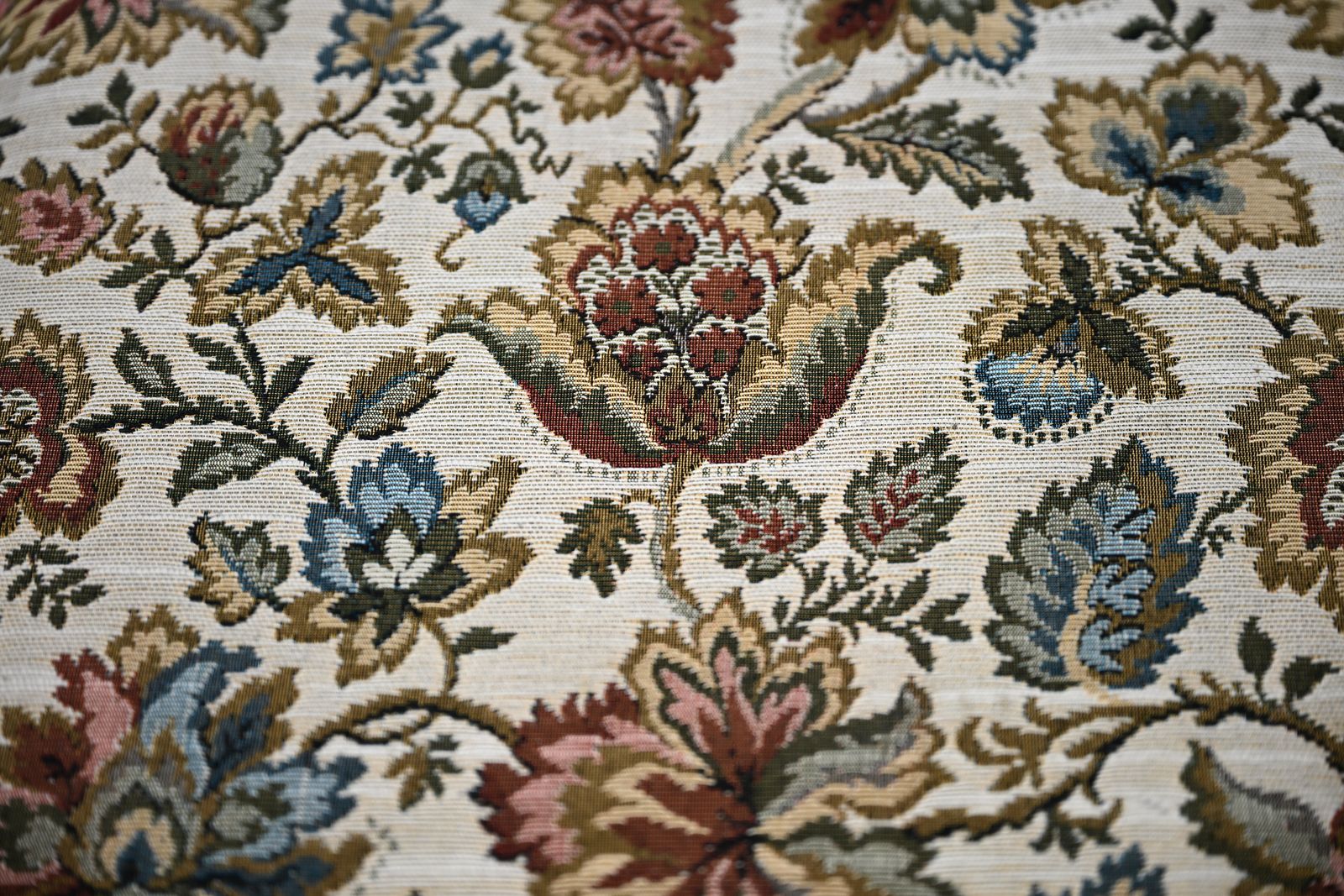 photo buy 6 Yorke Old Charm Dining Chairs Trellis Fabric Light Oak Frames Free Uk Delivery