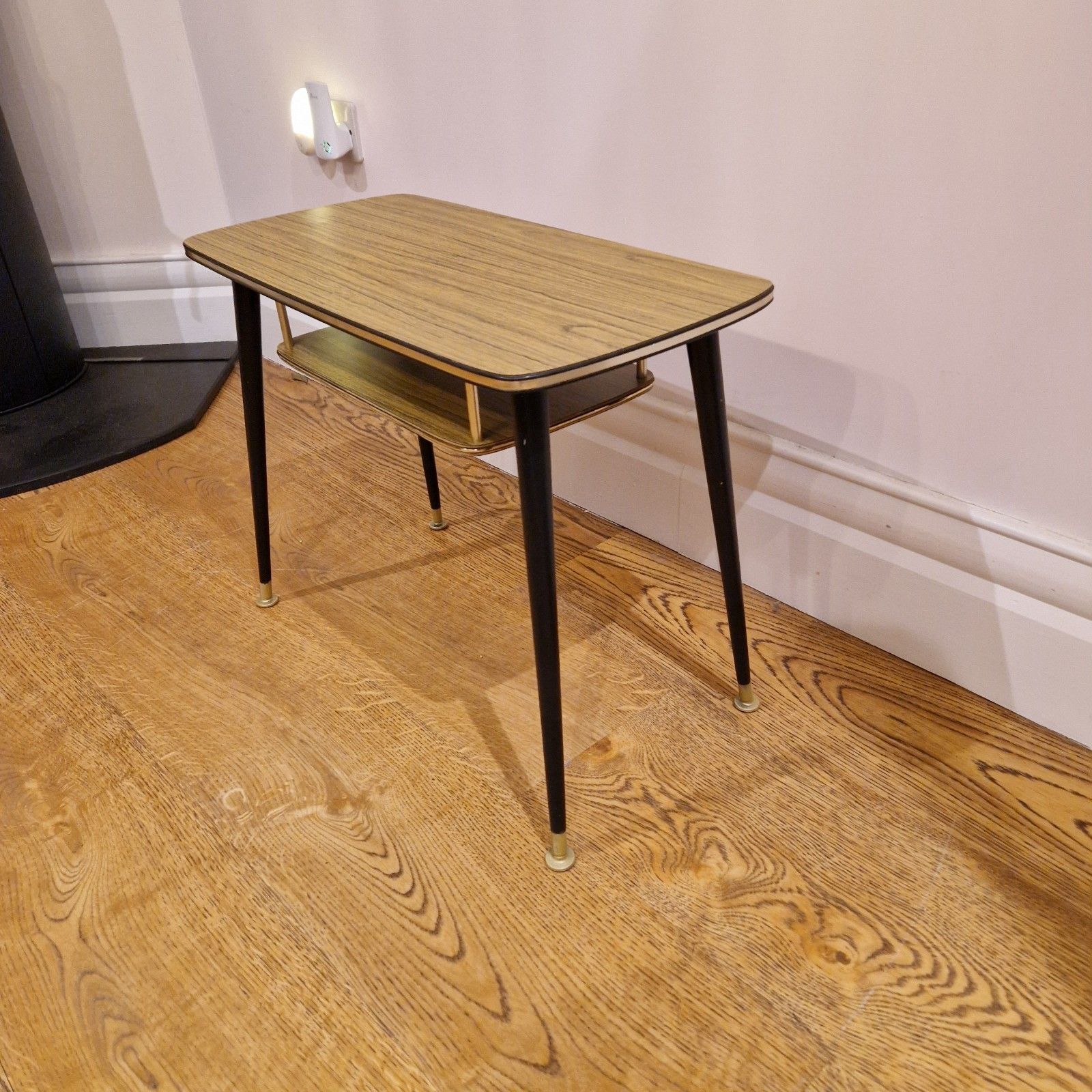 Renovated 1960s Mid Century Modern Formica Coffee Table With Magazine Shelf photo vinterior