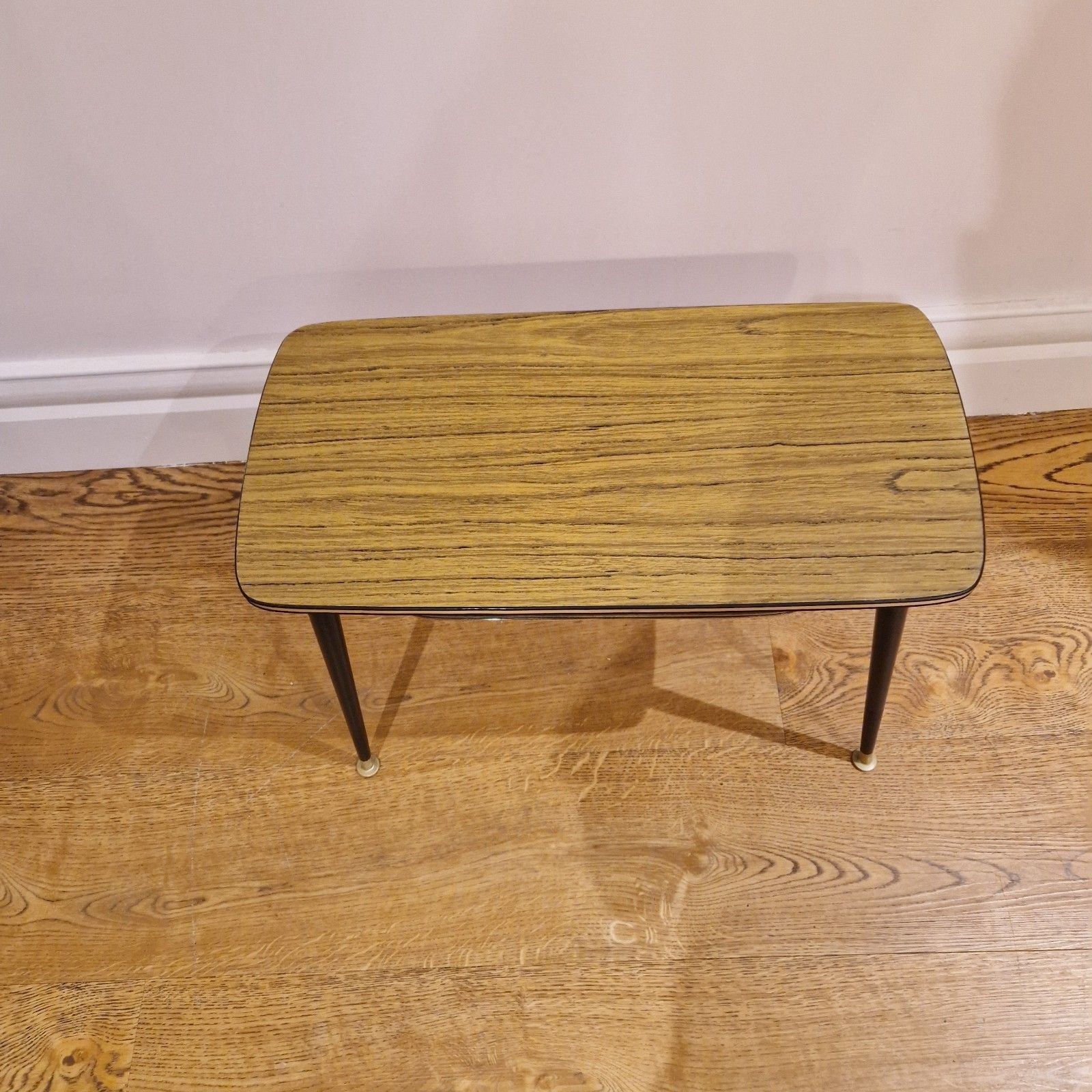 Renovated 1960s Mid Century Modern Formica Coffee Table With Magazine Shelf photo buy