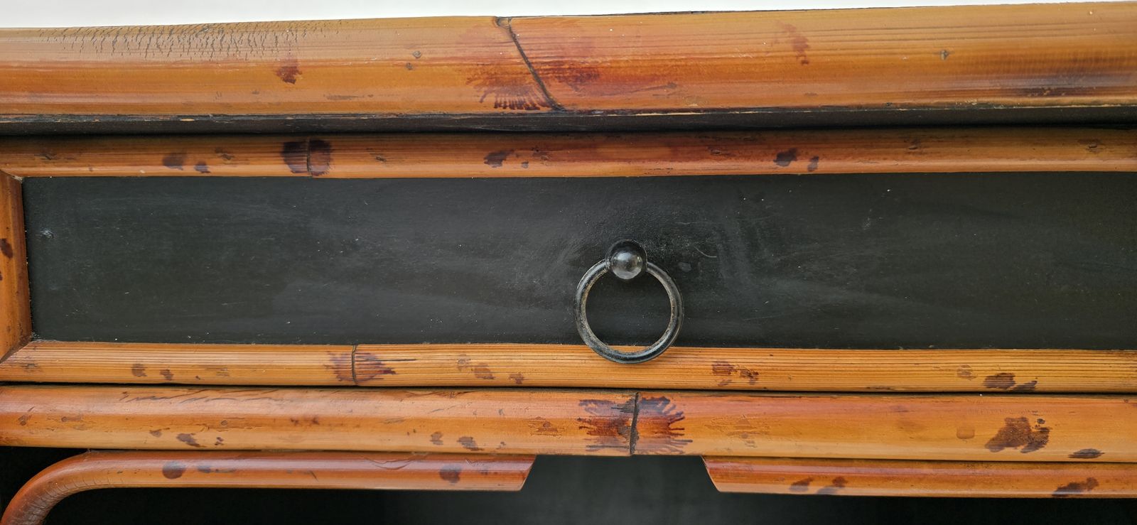 A Mid Century Chinese Chippendale Bamboo Writing Desk, Chinoiserie photo buy