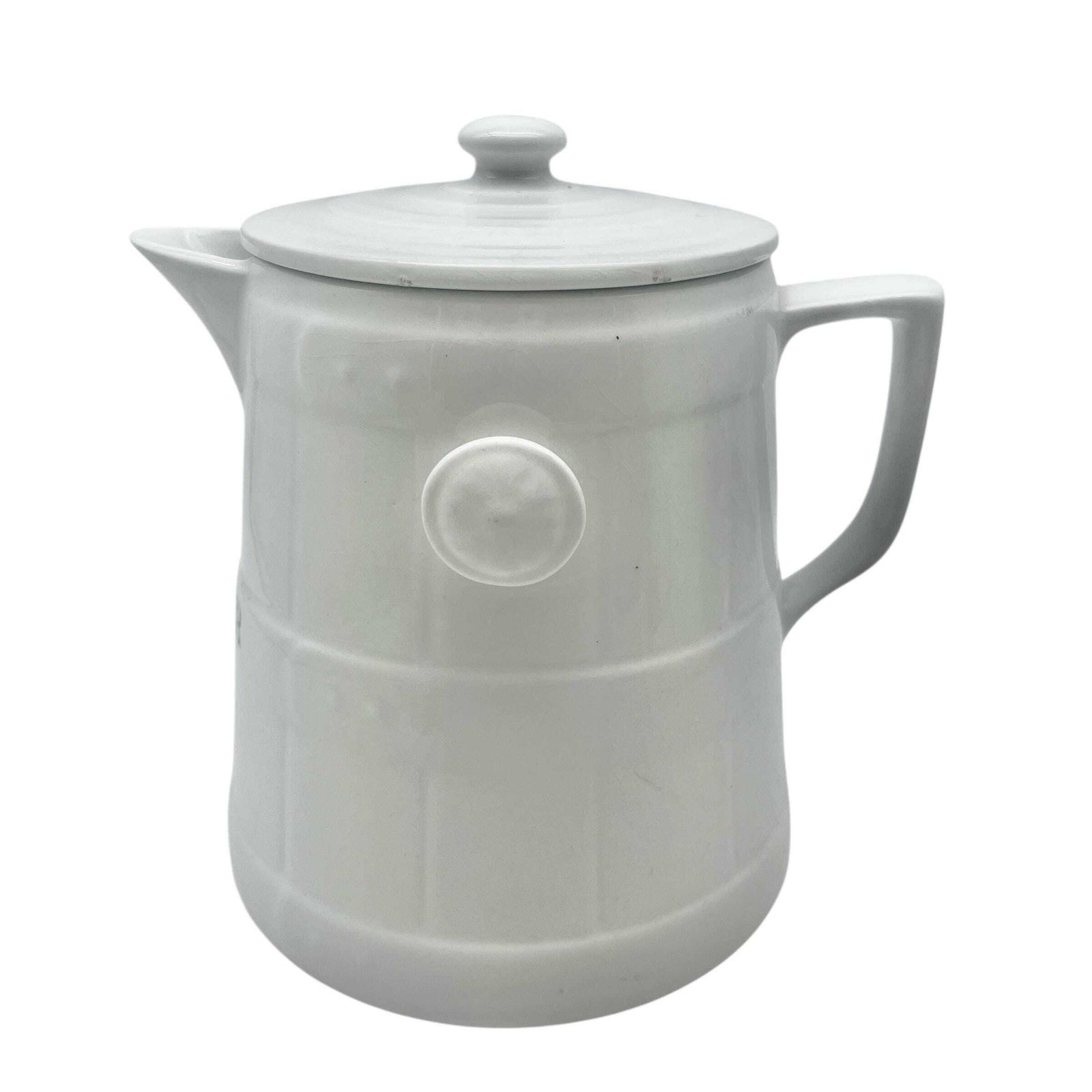 Antique Edwardian White Ironstone Hot Water Jug   Maling England  Home Decor   Kitchenalia photo furniture