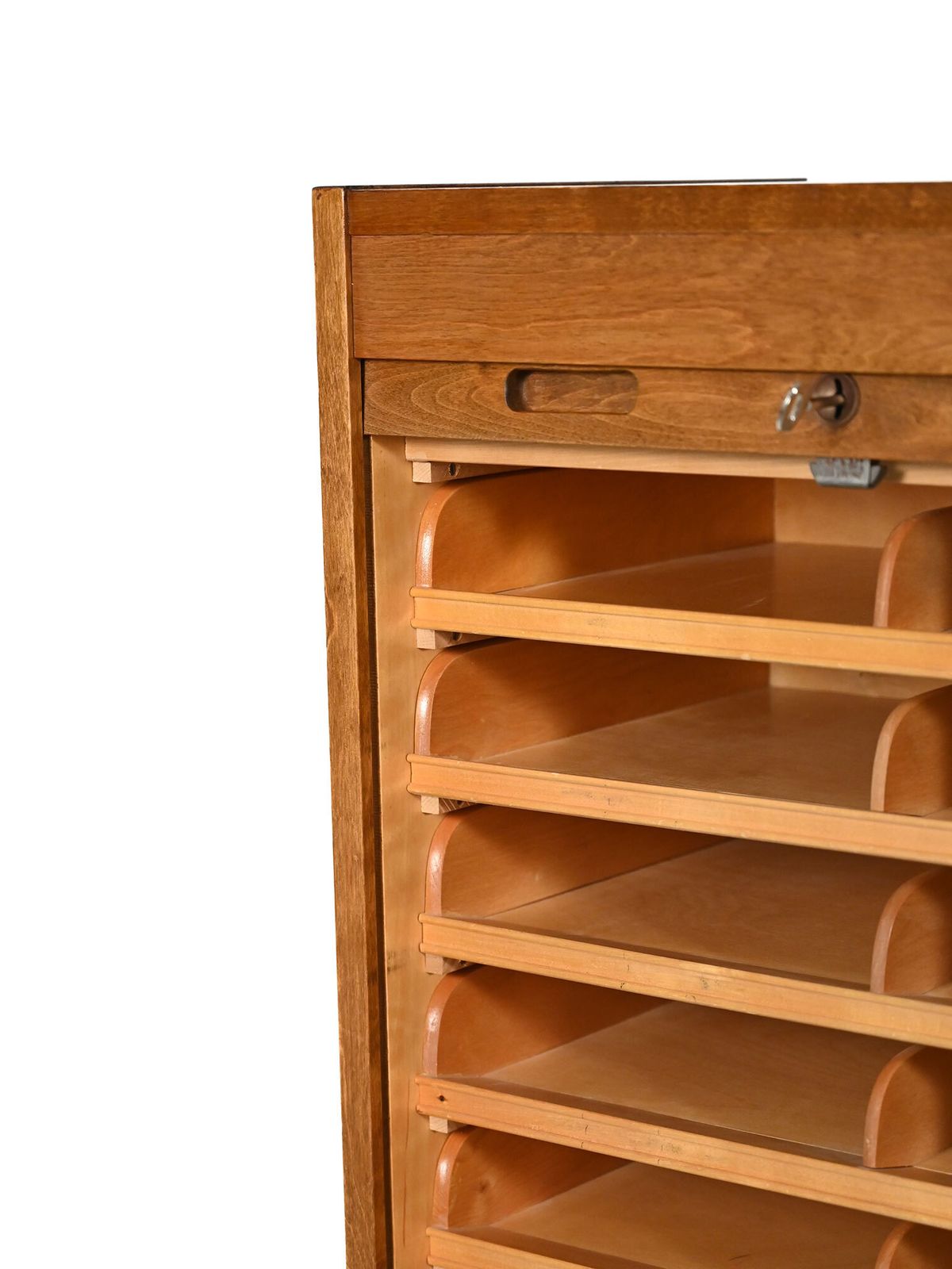 photo furniture Scandinavian Filing Cabinet With Vertical Shutter, 1963