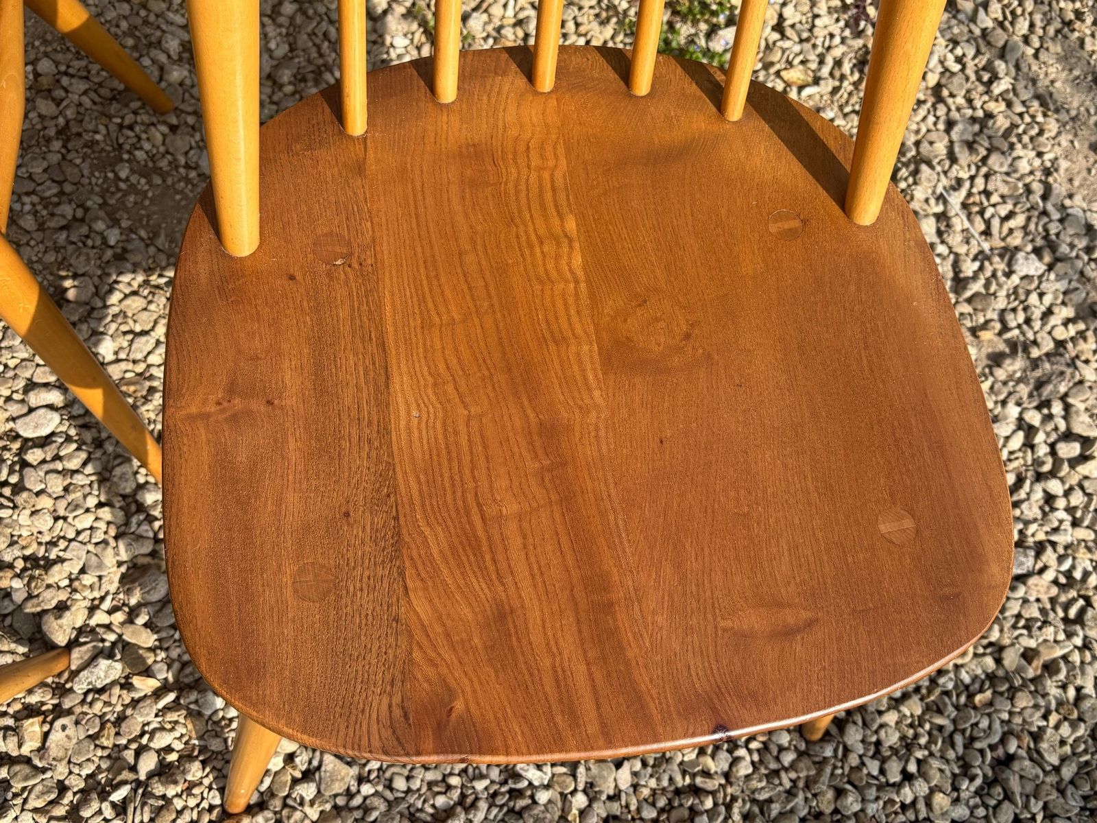 Ercol Goldsmith Dining Chairs X 4 Blonde Gold Label photo buy