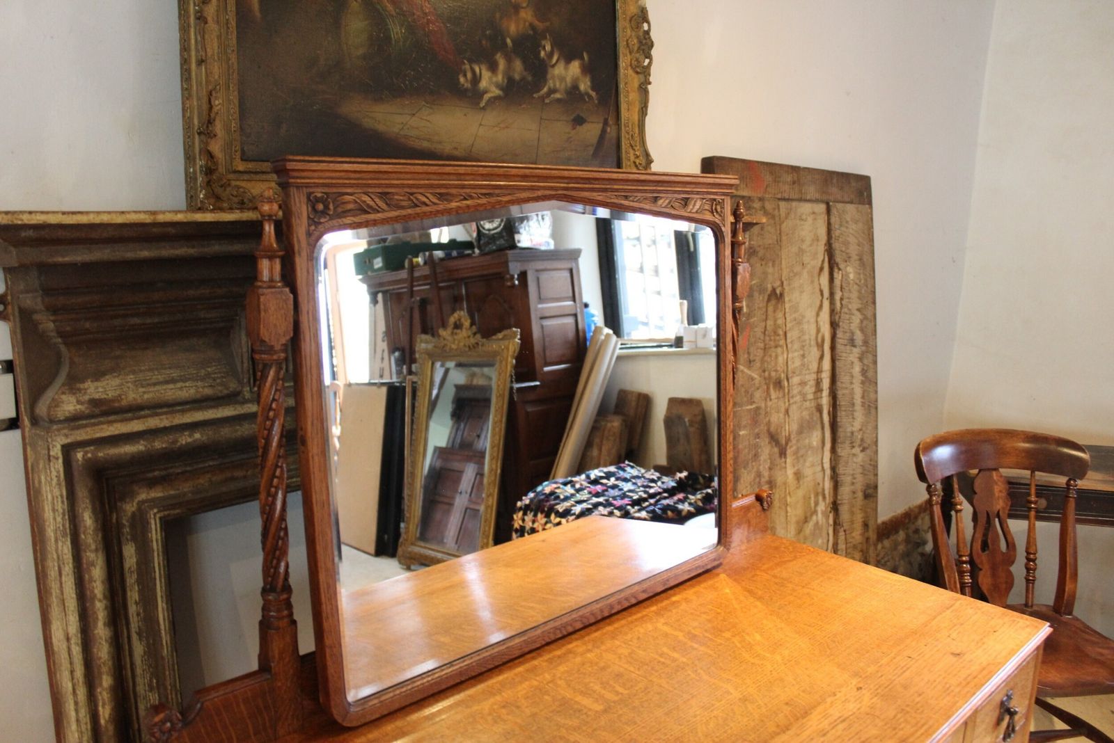 Fine Shapland And Petter Oak Arts & Crafts Dressing Table C1900 photo for sale