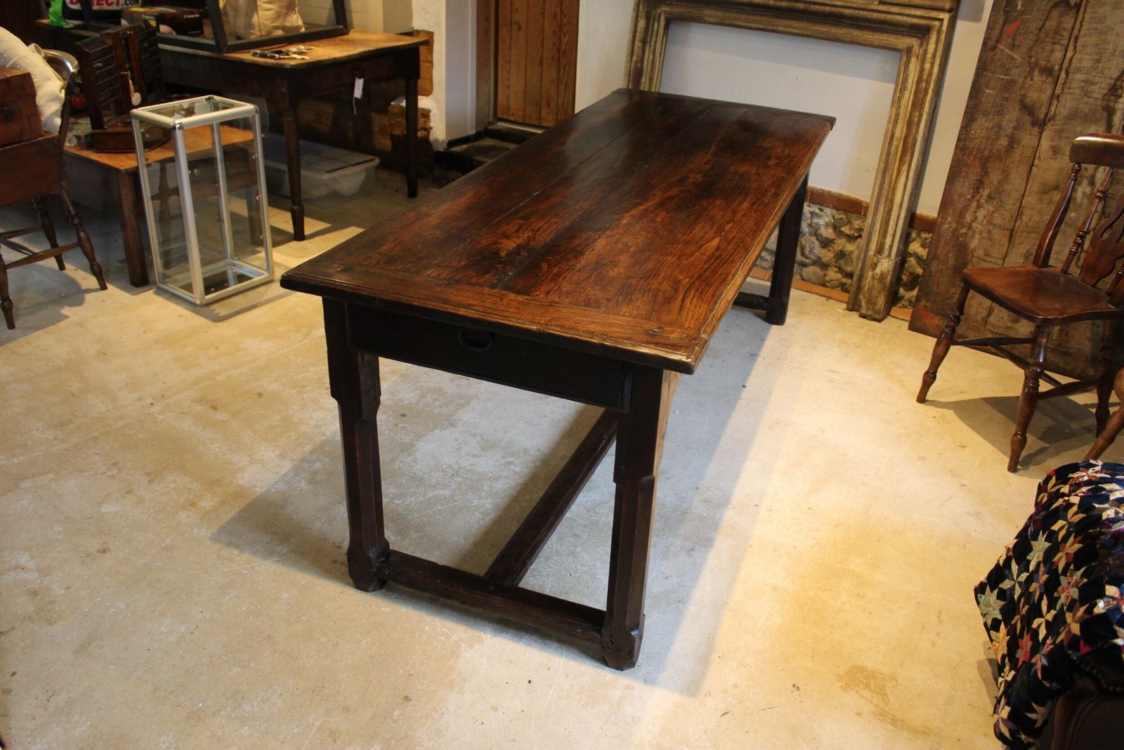 photo furniture Table Stunning Refectory Farmhouse Dining Oak George III Seats 8 C1770