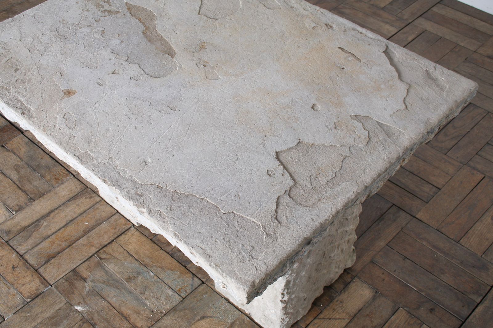 Reclaimed Yorkstone Carved Stone Coffee Table Garden Feature photo furniture