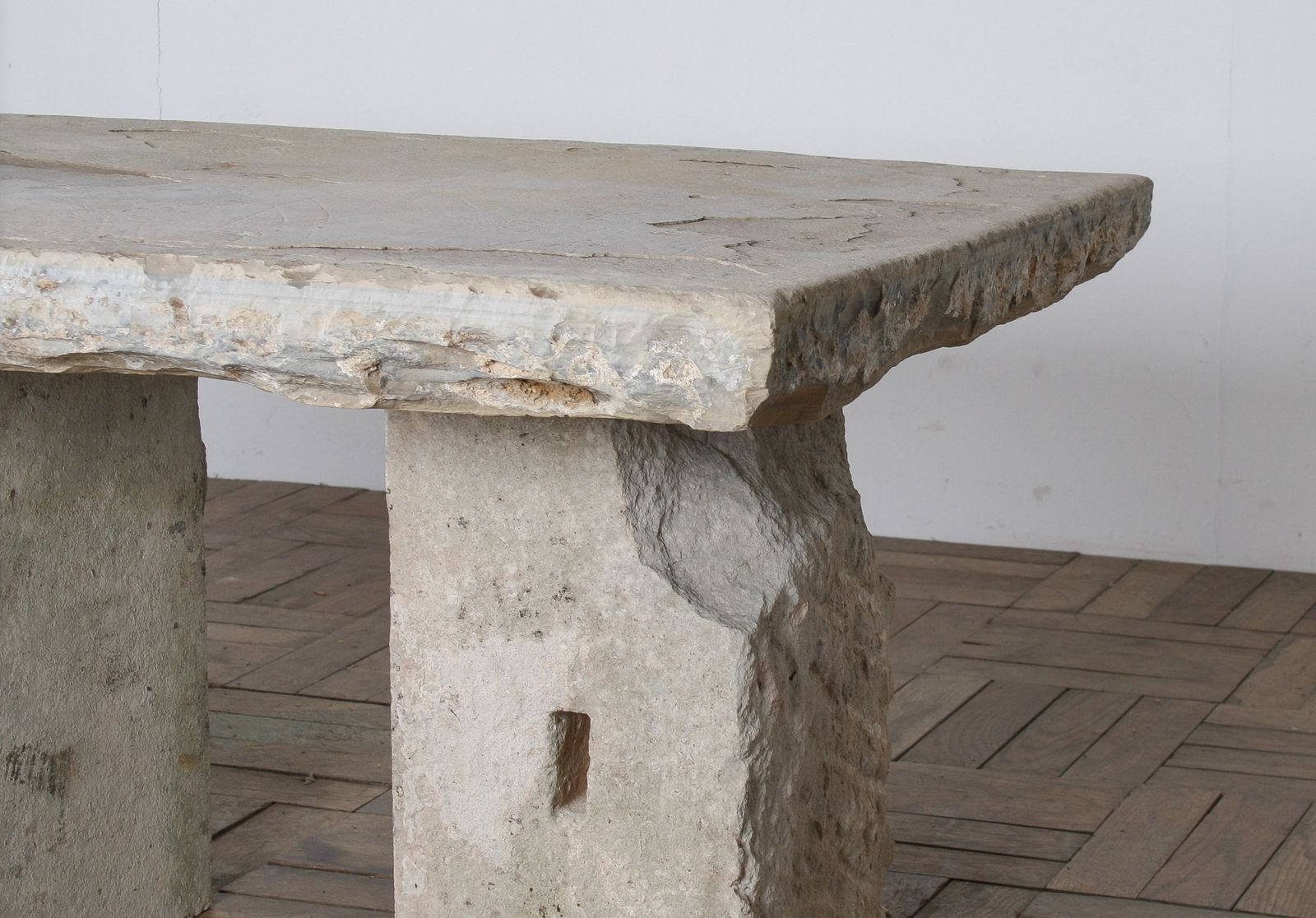photo for sale Reclaimed Yorkstone Carved Stone Coffee Table Garden Feature