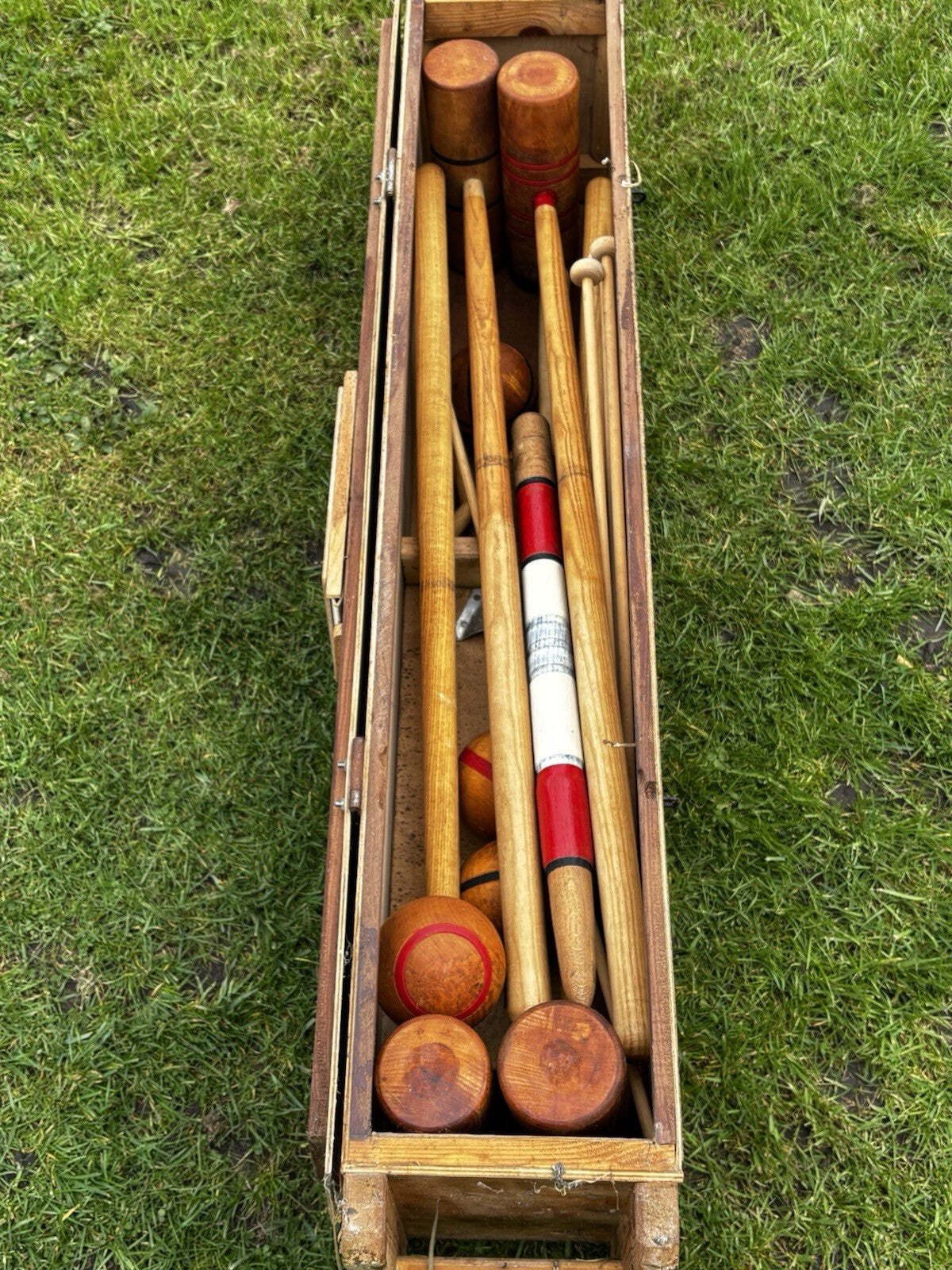 photo furniture Croquet Set In Wooden Case, Very Good Quality.