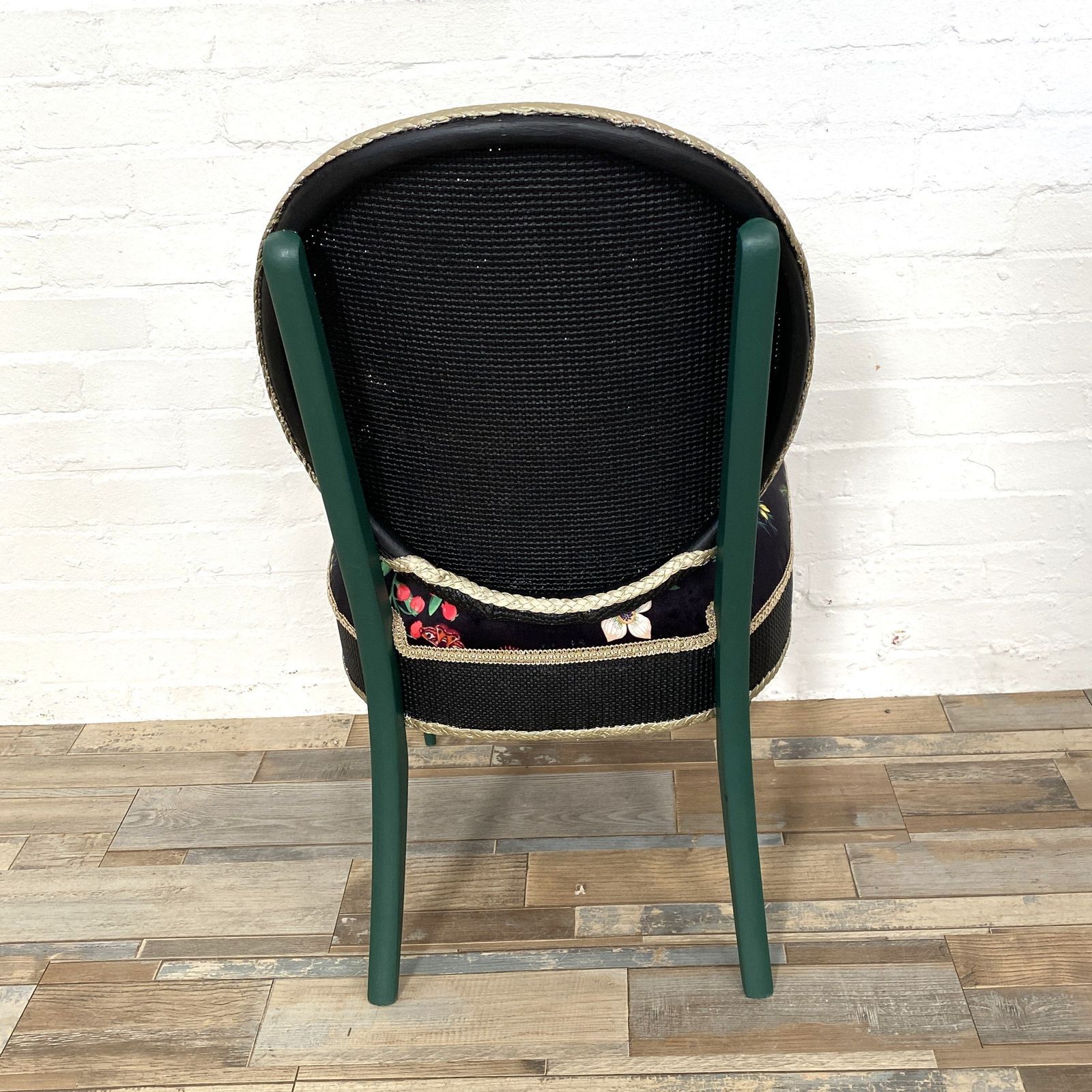 French Style Lloyd Loom Chair, 1950s photo vintage