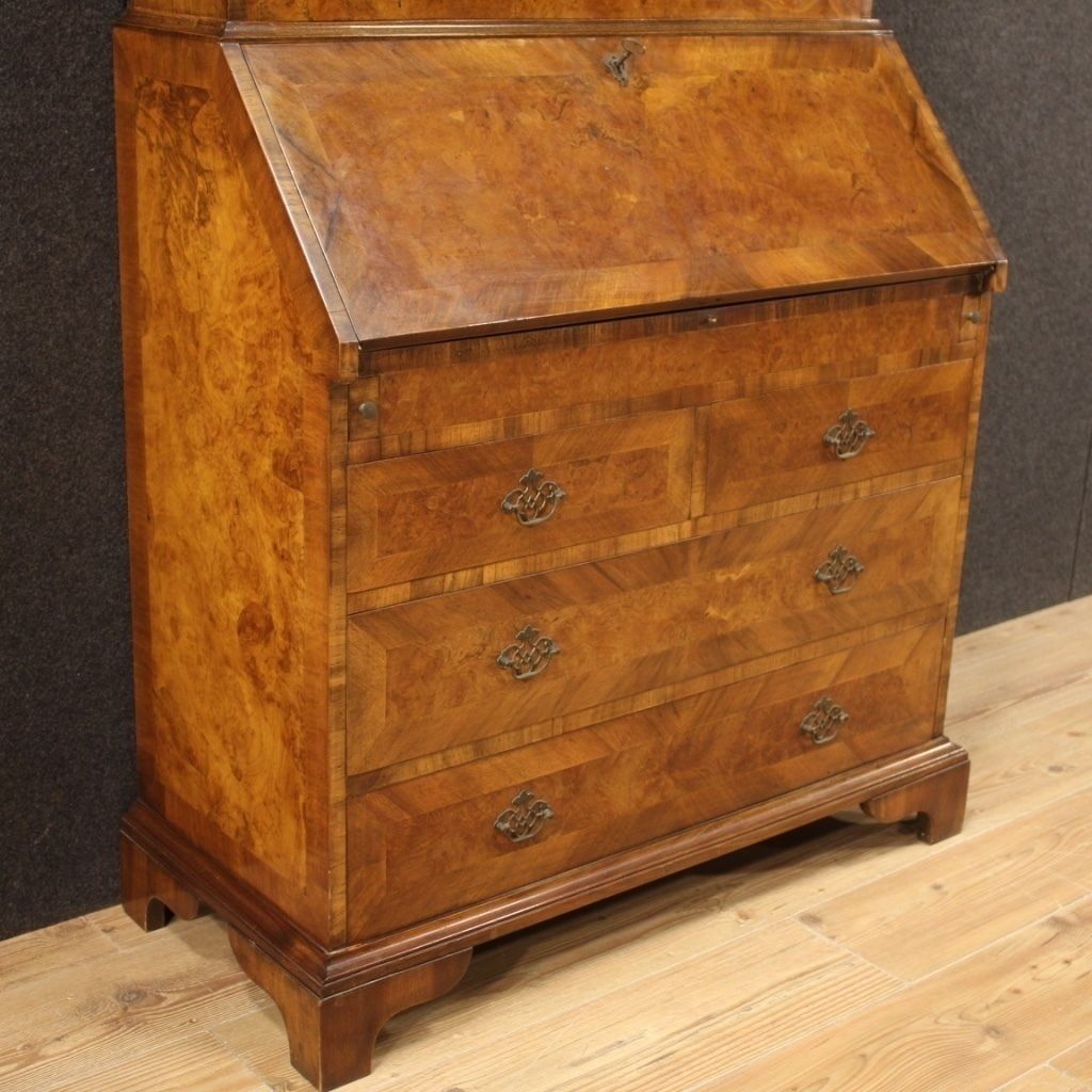 Large English Trumeau In Wood From The 20th Century photo vintage