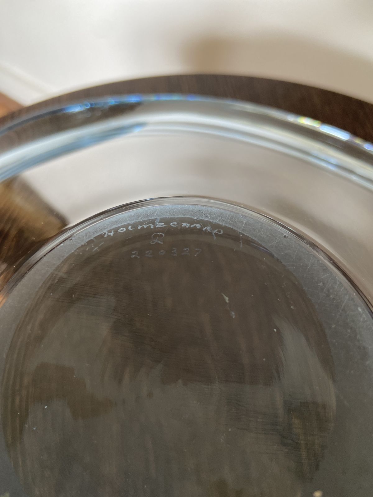 Large Modernist 60’s Glass Bowl By Per Lütken. photo 150.0
