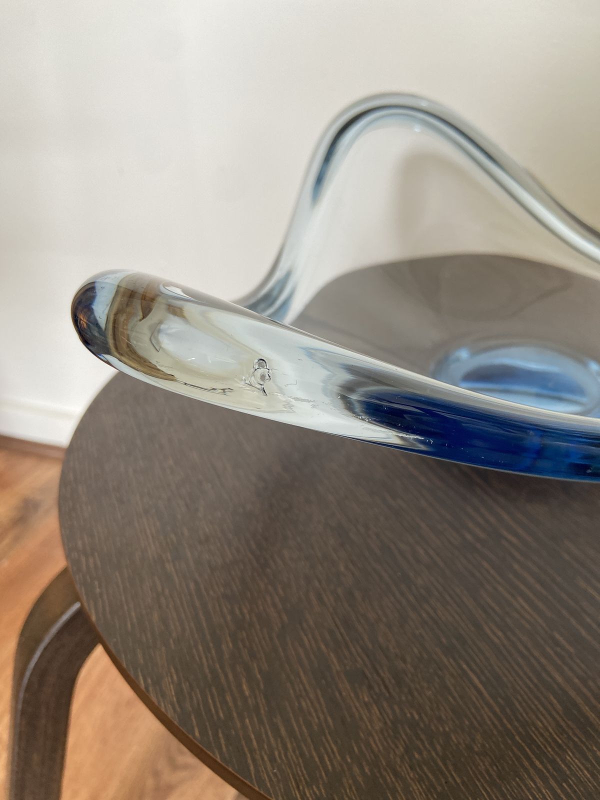 Large Modernist 60’s Glass Bowl By Per Lütken. photo vinterior