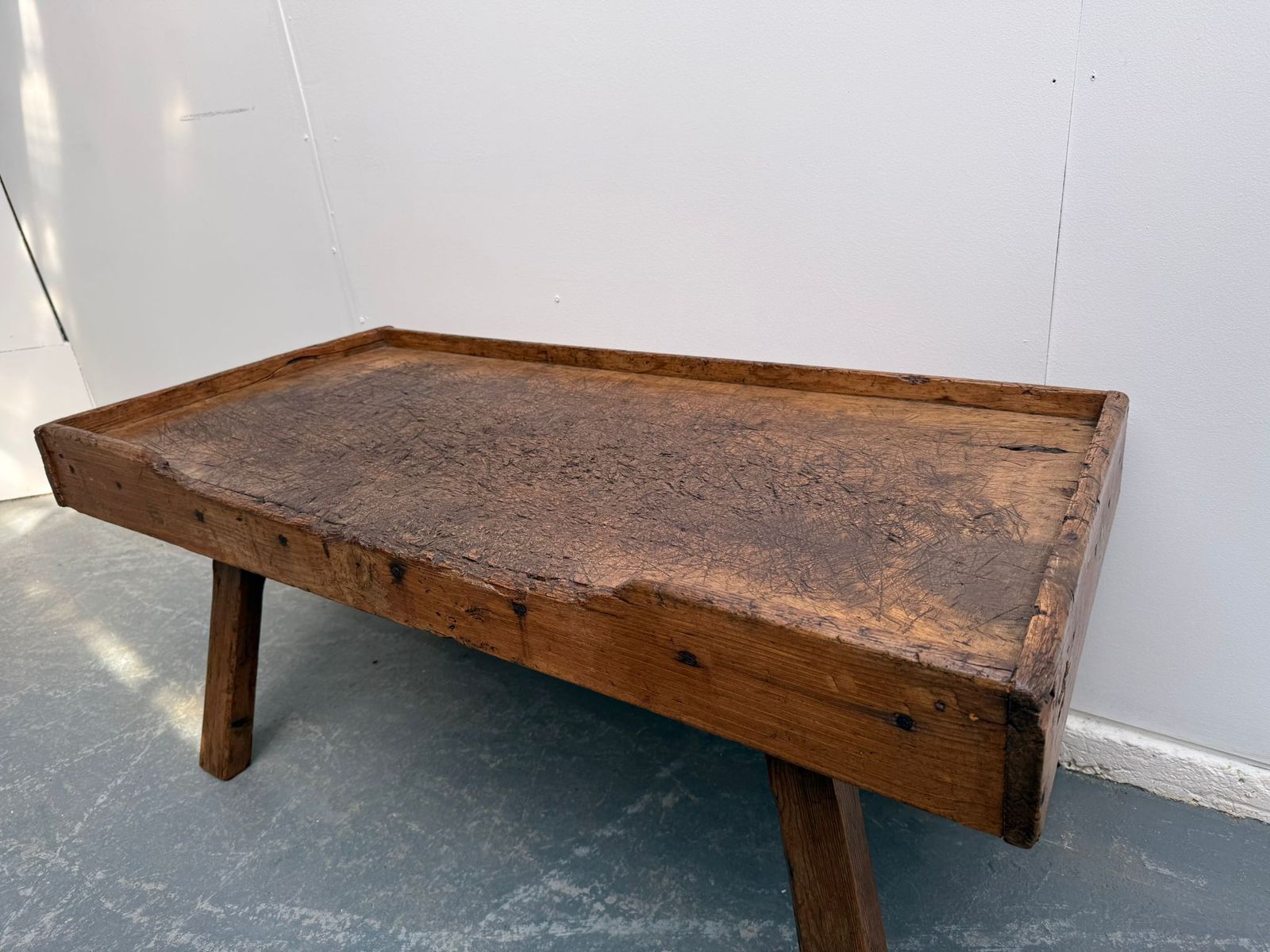 A Fabulous Original Hungarian Antique Oak / Hardwood Coffee Table 129cm photo buy