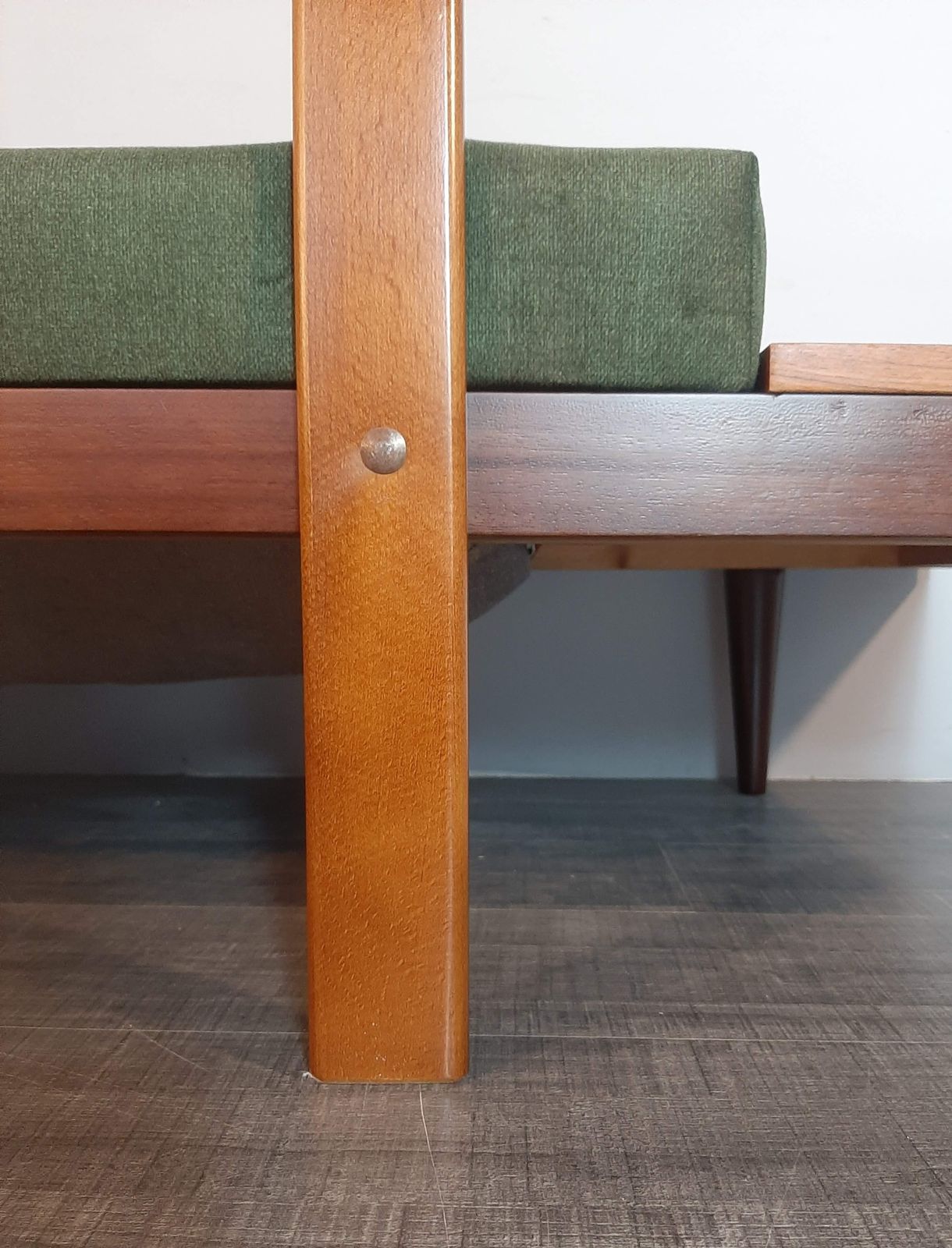 Scandinavian Mid Century Daybed In Teak By Ekornes,  1960s photo vinterior