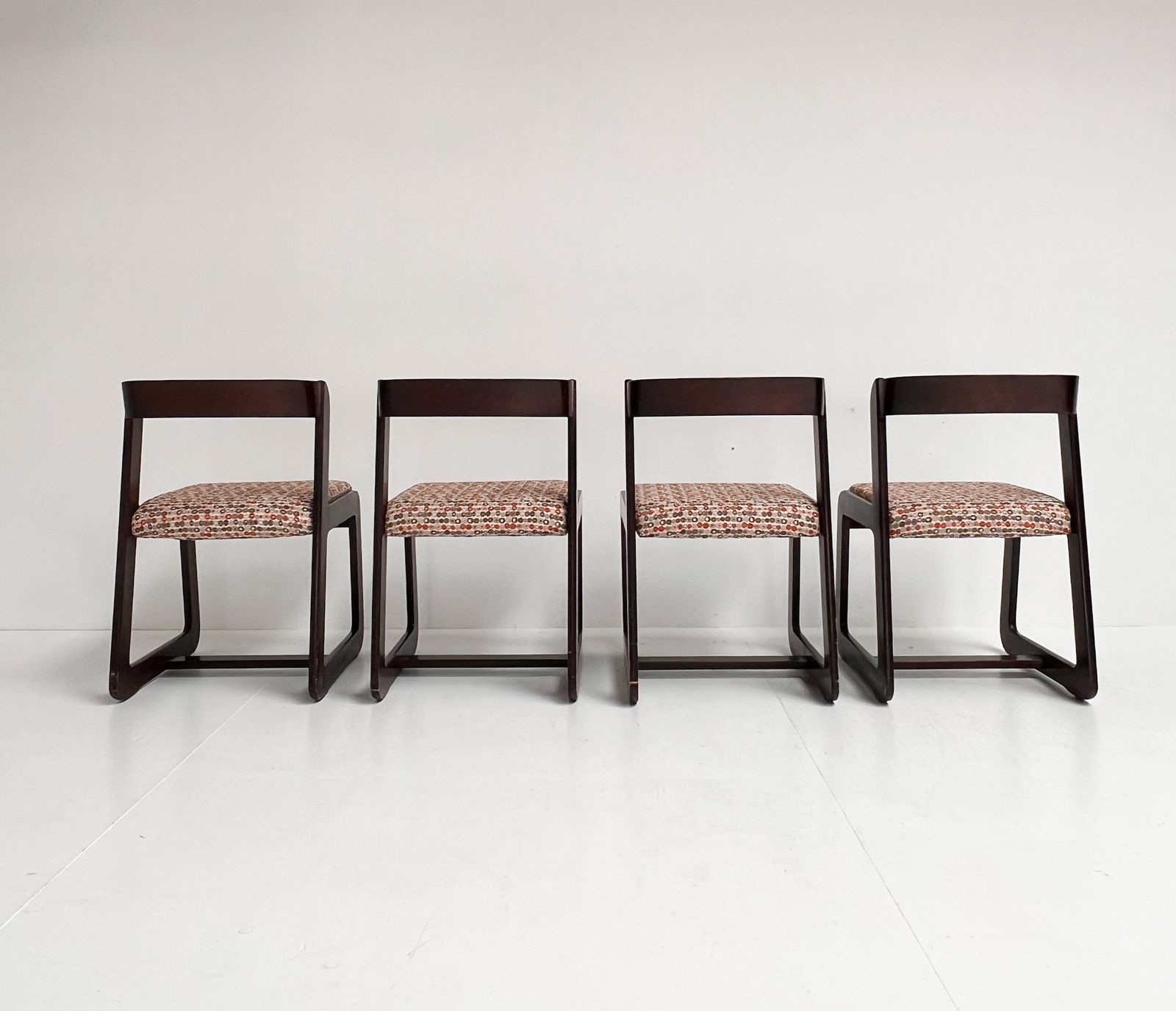 Set Of 4 Reupholstered Chairs By Willy Rizzo, 1960s photo vinterior