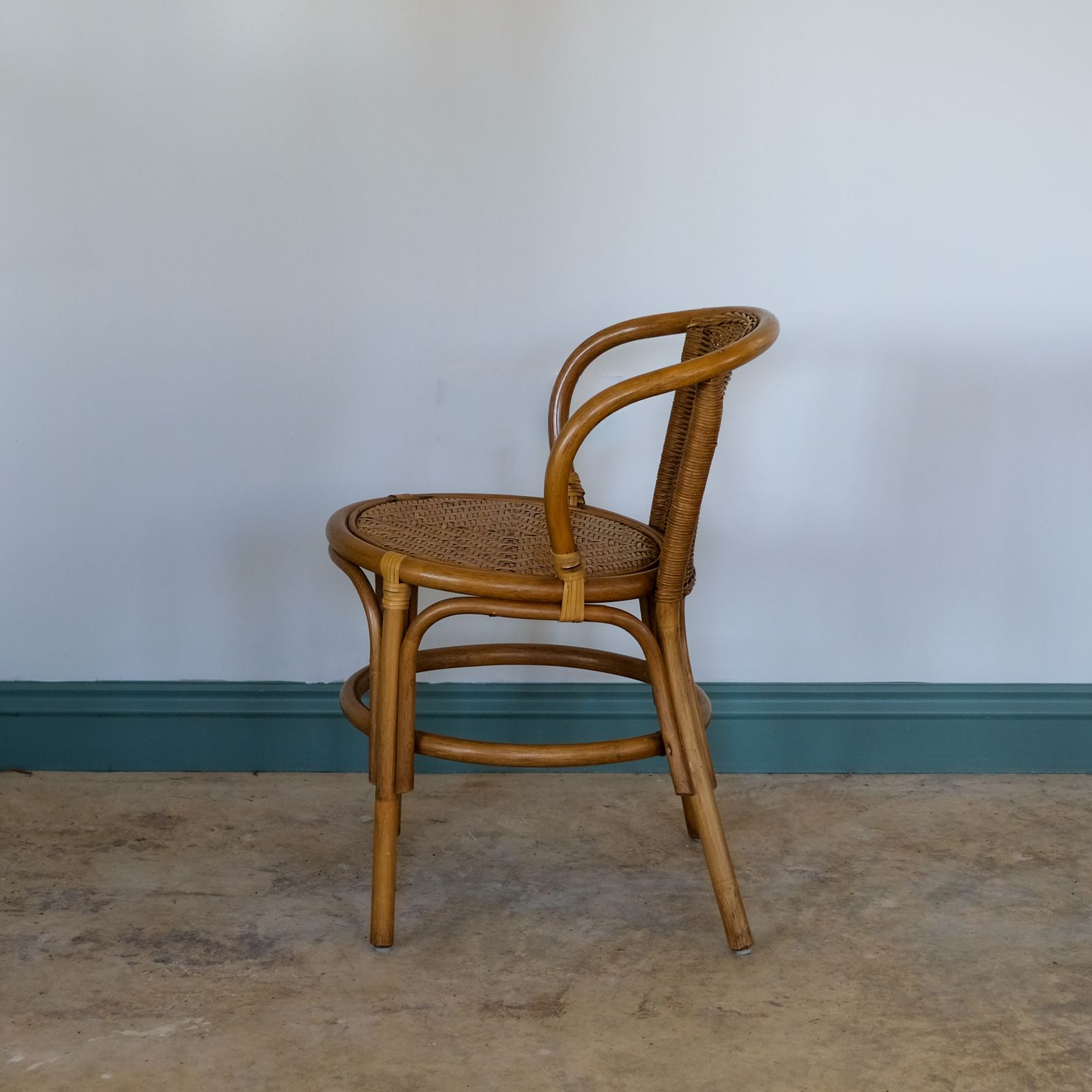 Mid Century Rattan Bentwood Chair photo furniture