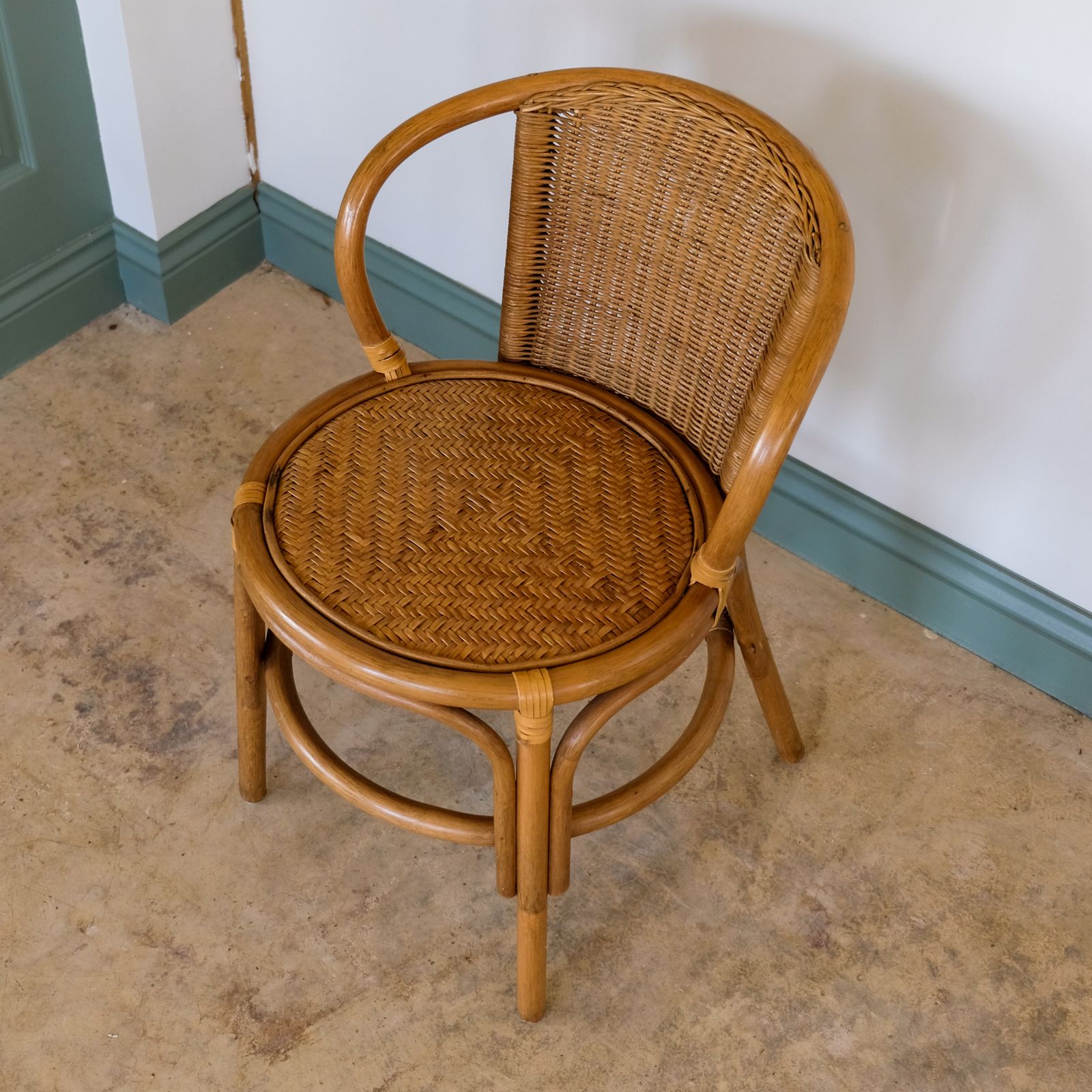Mid Century Rattan Bentwood Chair photo 175.0