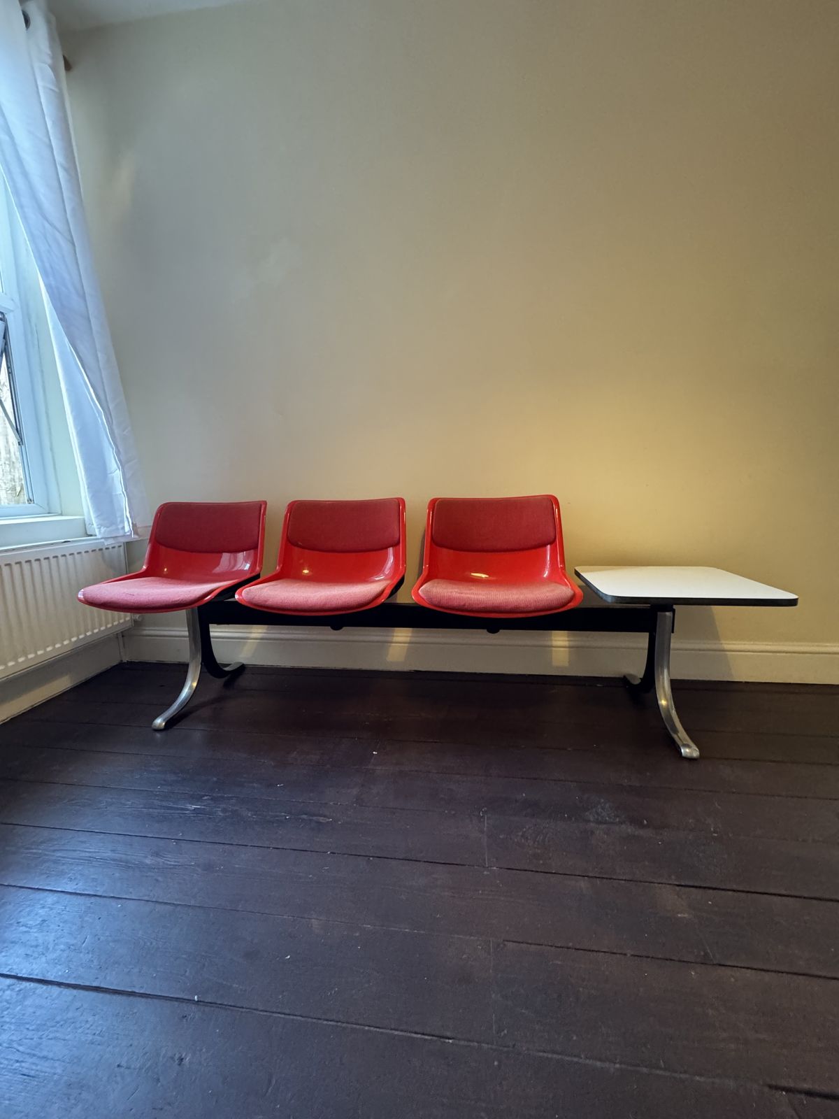 Office Design Vintage Seats With Side Table | Osvaldo Borsani | Tecno | Italy | 1970's photo furniture