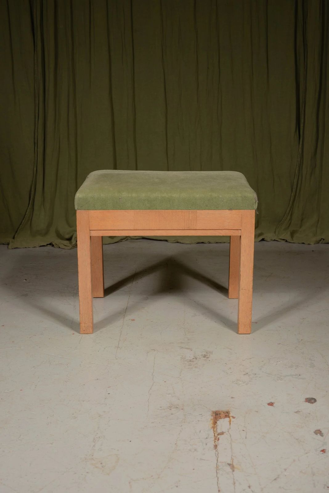 A Heal's Style Pale Oak Stool By Good Furniture Units Ltd.   C.1930 photo for sale
