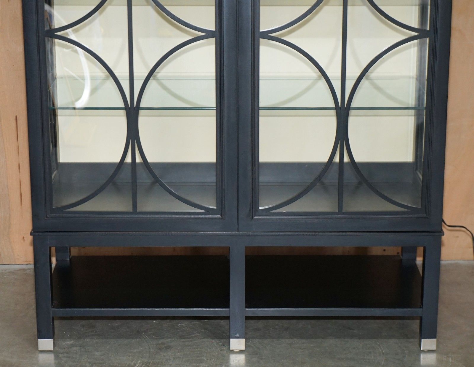 Ralph Lauren Bel Air Collection Glazed Illiminated Display Cabinet Bookcase photo for sale
