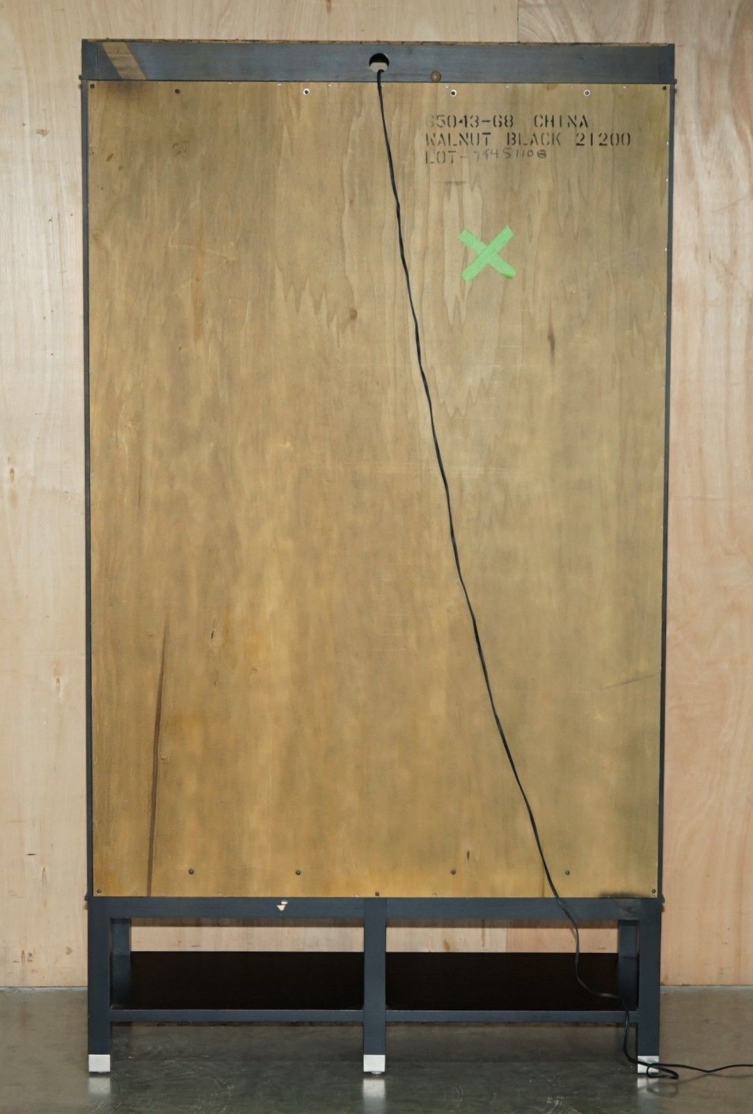 photo for sale Ralph Lauren Bel Air Collection Glazed Illiminated Display Cabinet Bookcase
