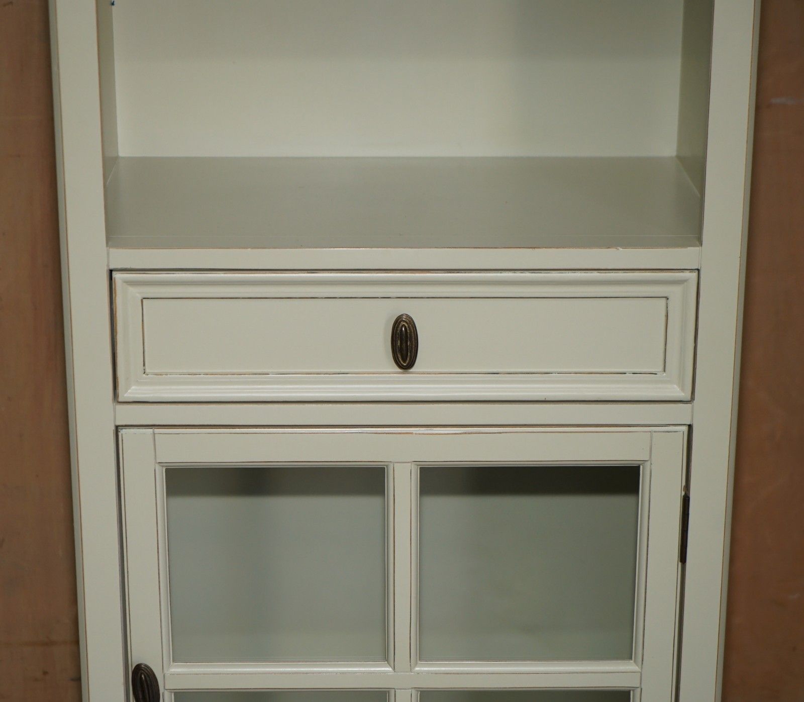 Lovely Decorative Cream French Country Display Cabinet Cupboard With Drawer photo 1395.0