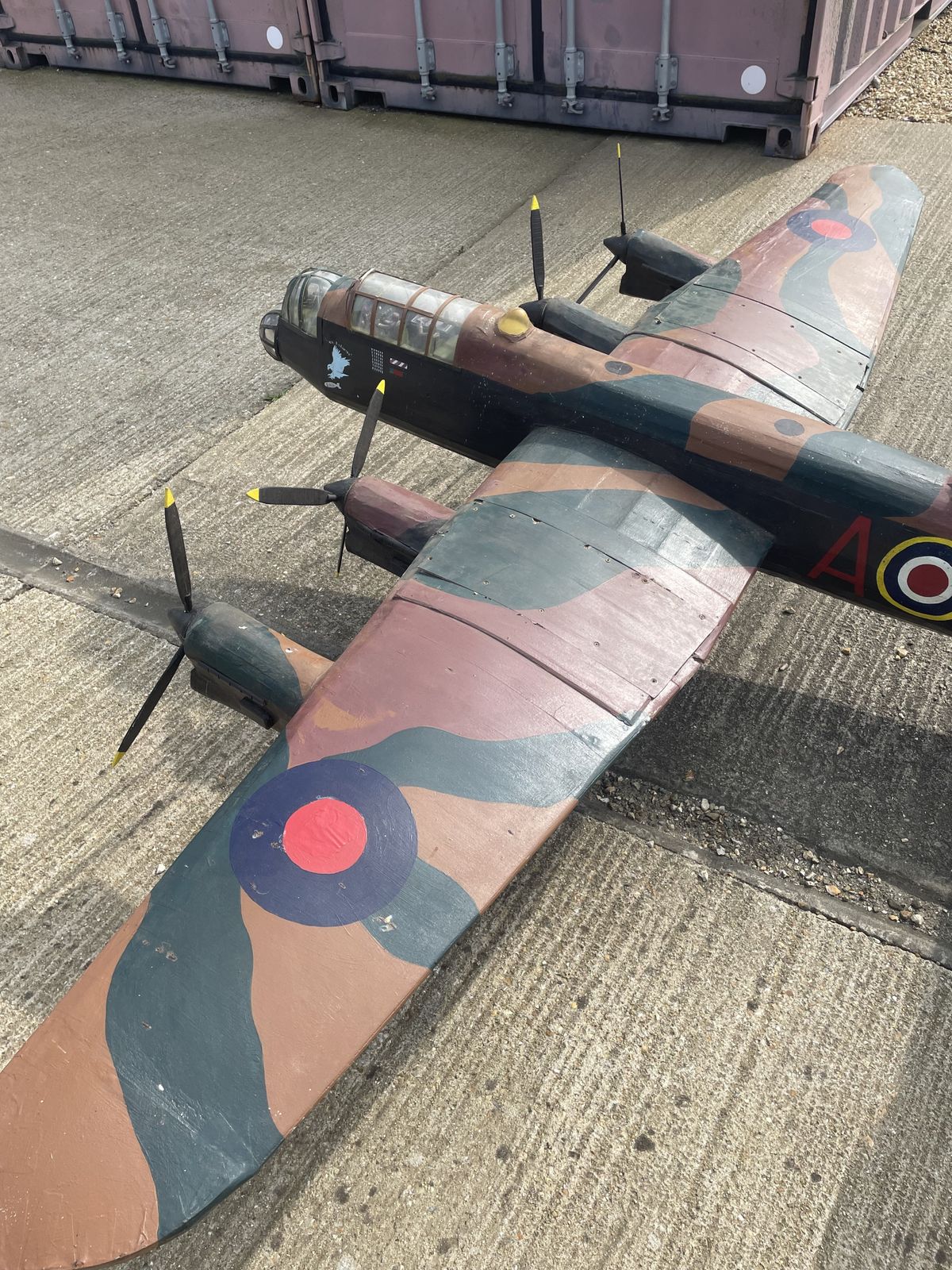 photo furniture Enormous Naive Wooden Lancaster Model Airplane