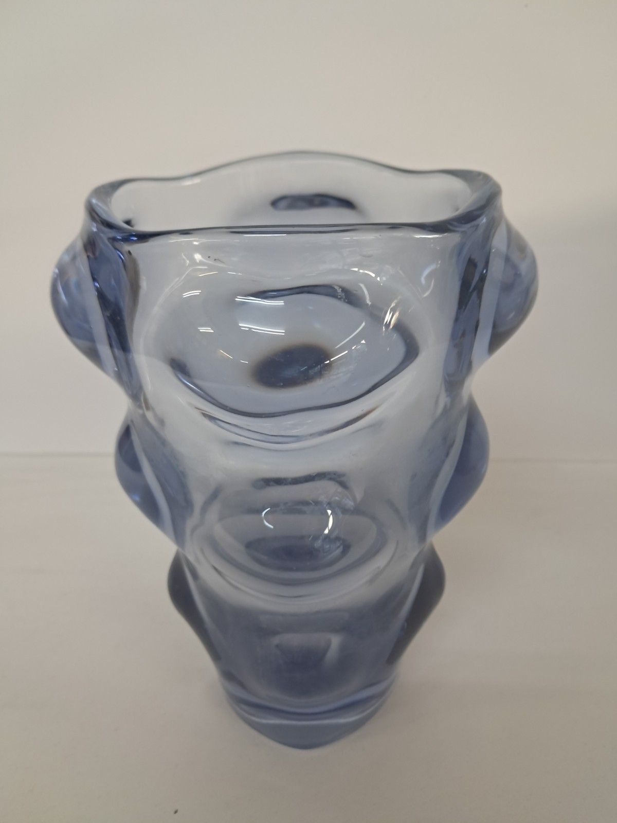 Mid Century Bubble Glass Vase Vizner Art Glass 1960's photo buy
