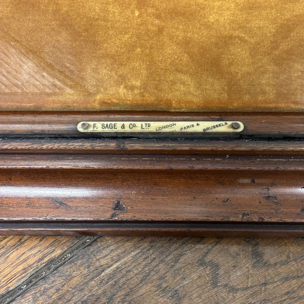1920s F. Sage & Co. Mahogany Shop Display Cabinet photo vintage