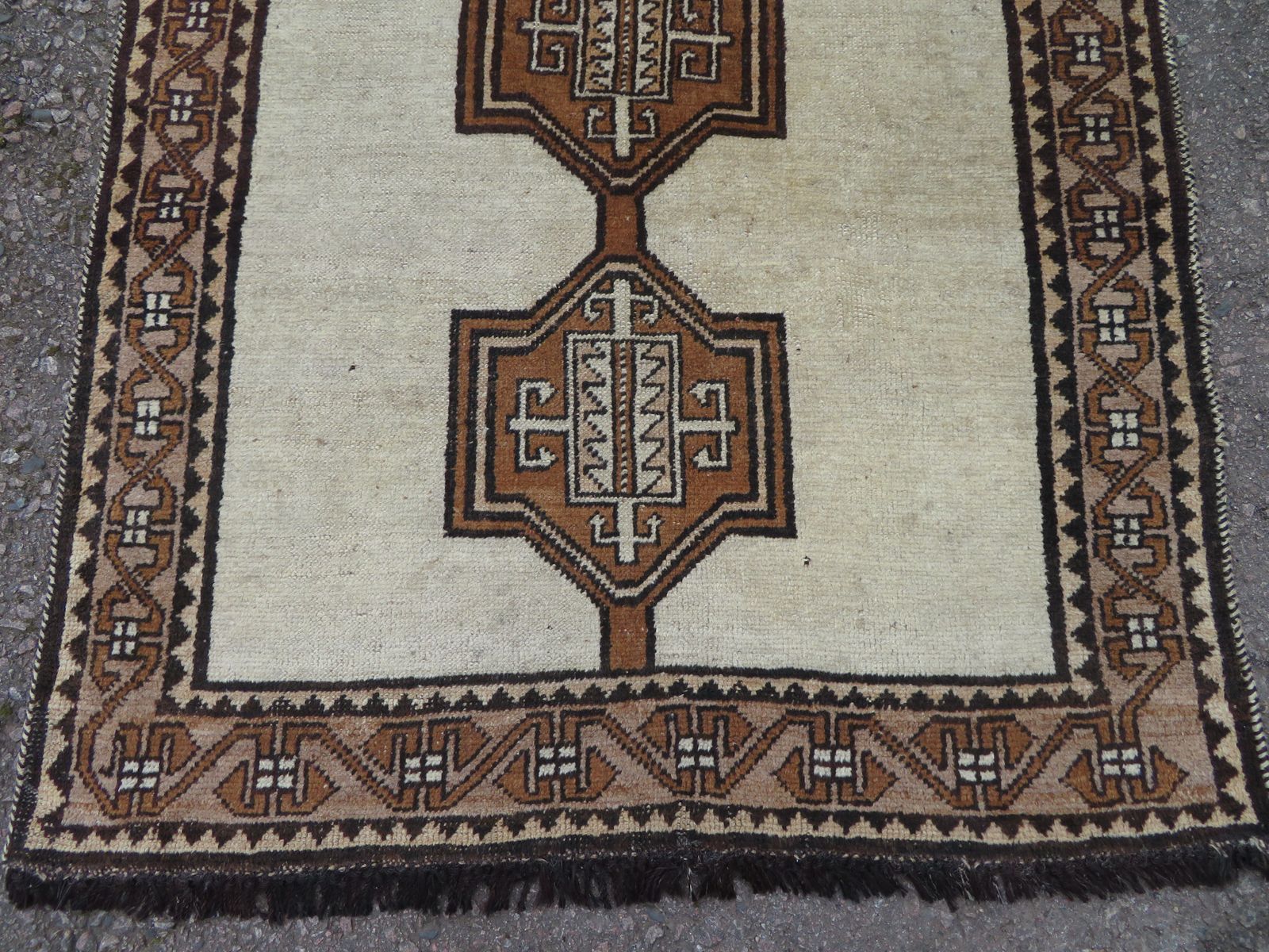 Antique Gabbeh Long Tribal Rug. 239cm X 117cm. photo furniture