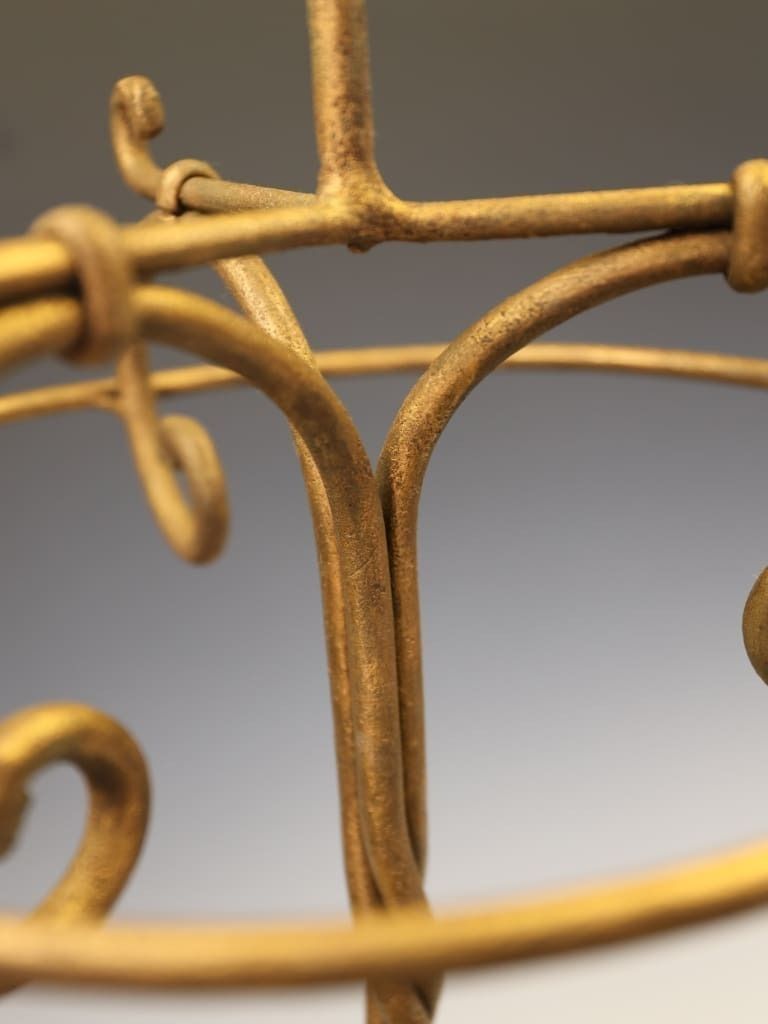 Fine Gilded Hand Forged Wrought Iron Stick Or Umbrella Stand photo Home Decor