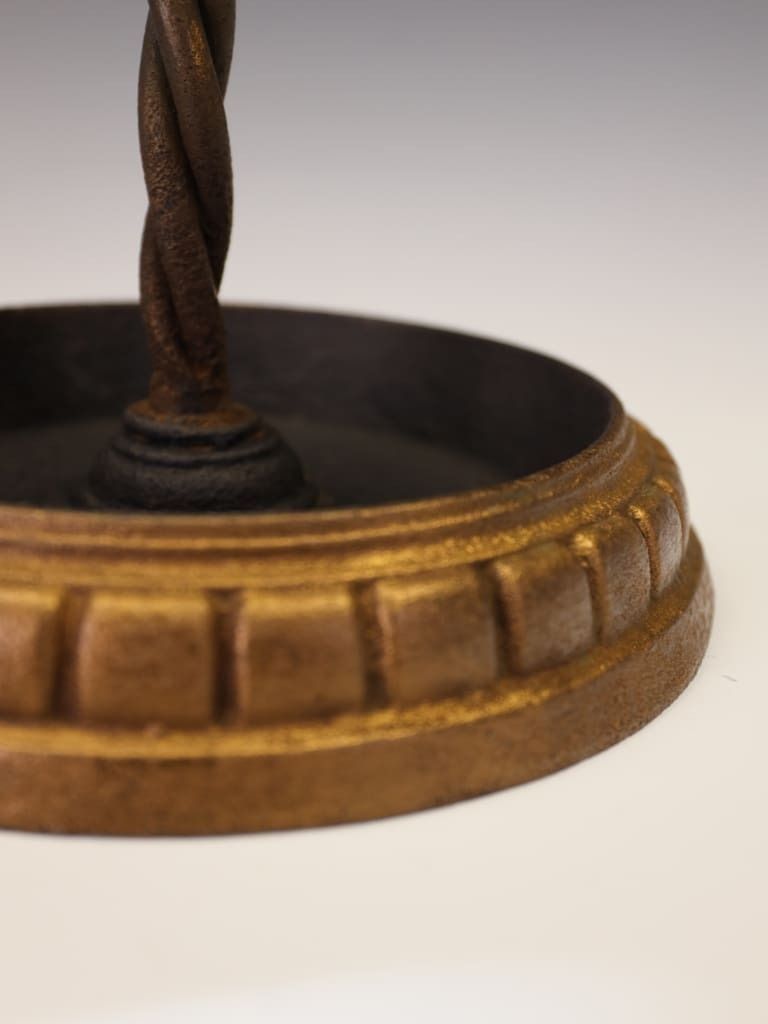 Fine Gilded Hand Forged Wrought Iron Stick Or Umbrella Stand photo vinterior