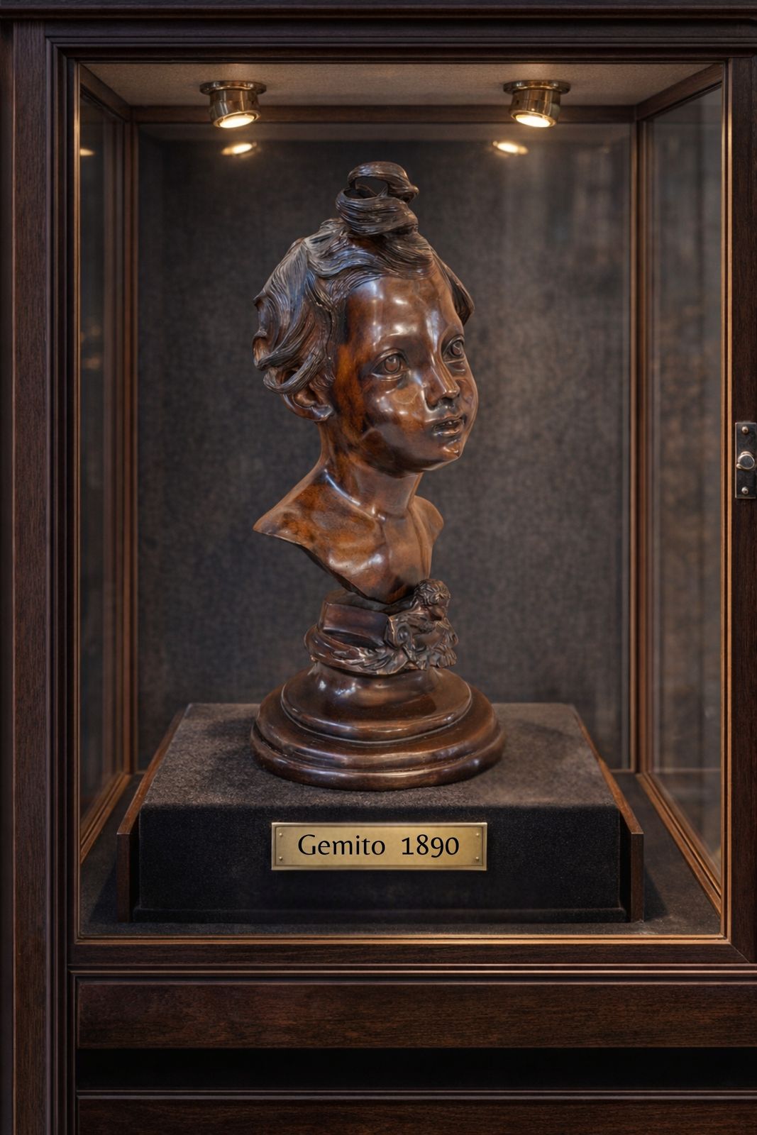 Prestigioso Busto In Bronzo Di Vincenzo Gemito "Alessandro" (Anastolè) 1890