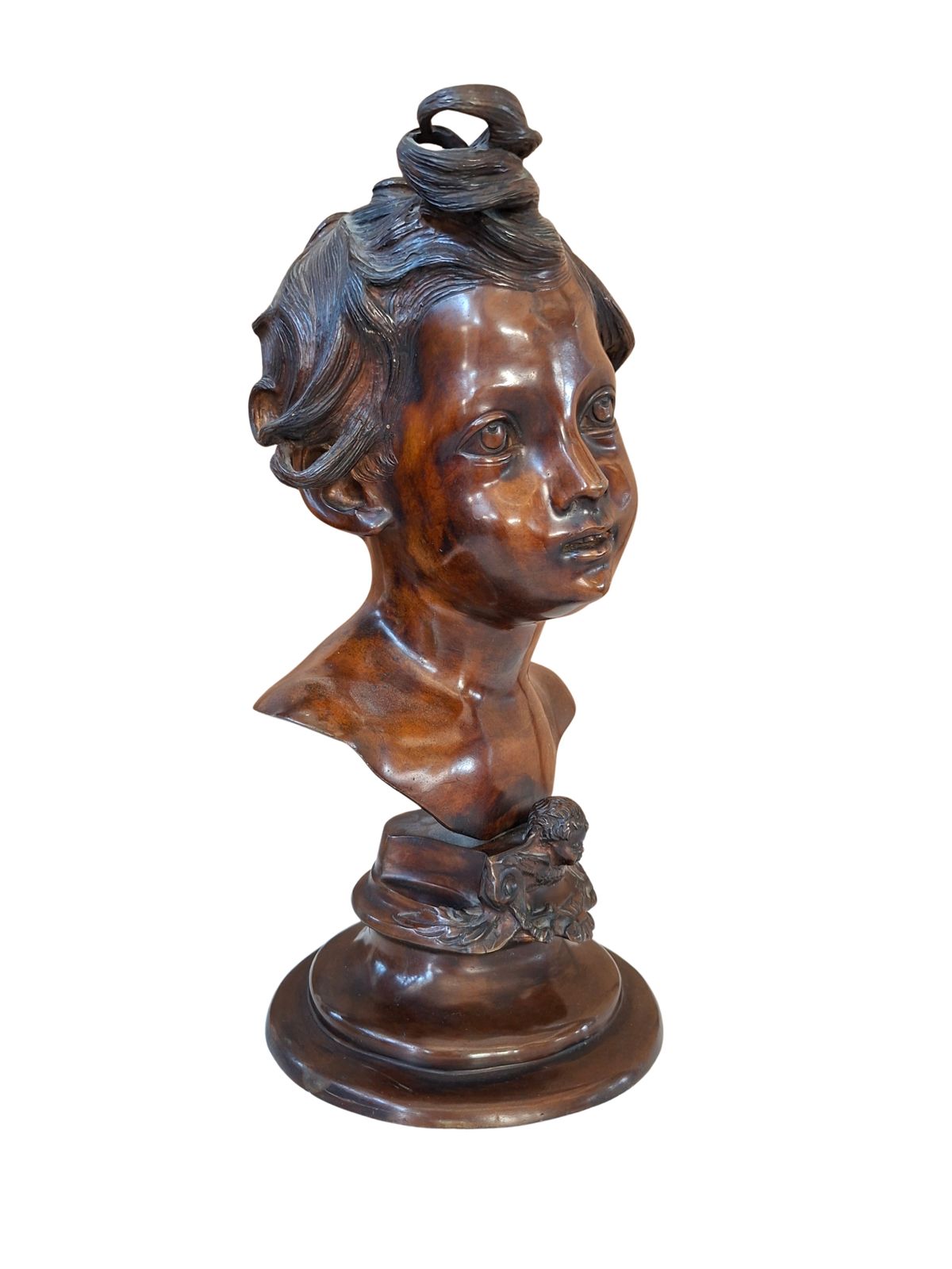 photo buy Prestigioso Busto In Bronzo Di Vincenzo Gemito "Alessandro" (Anastolè) 1890