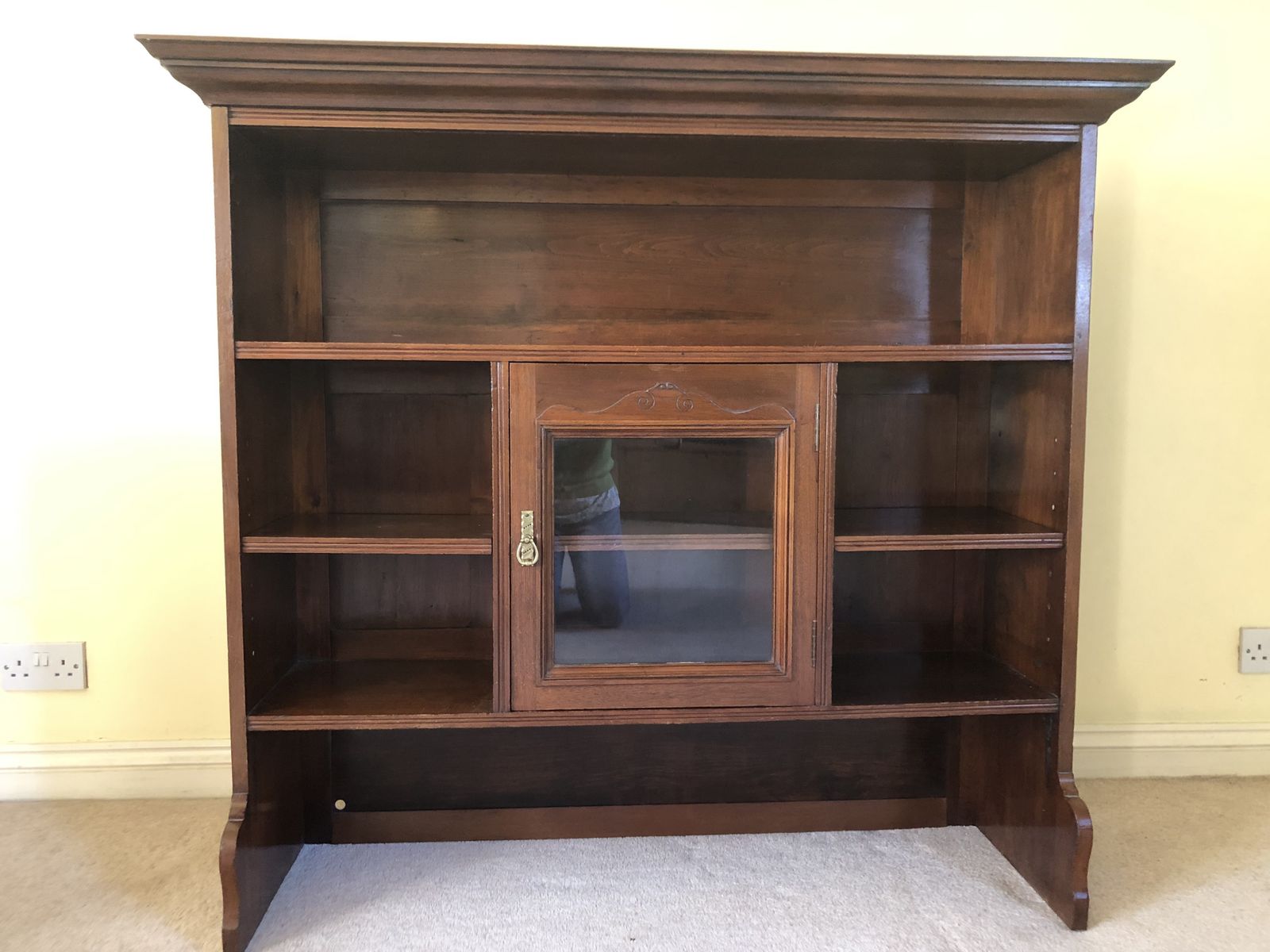 395.0 19th Century Sideboard With Dresser Top photo
