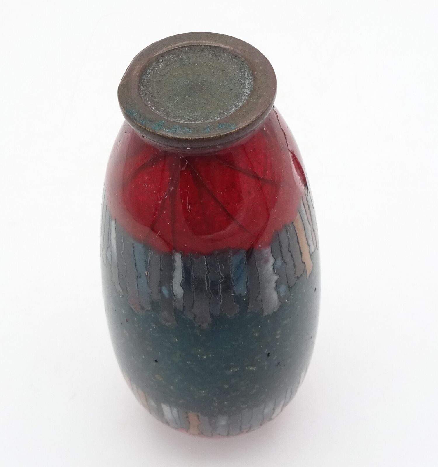 Antique Meiji Japanese Ginbari Cloisonne Vase photo vinterior
