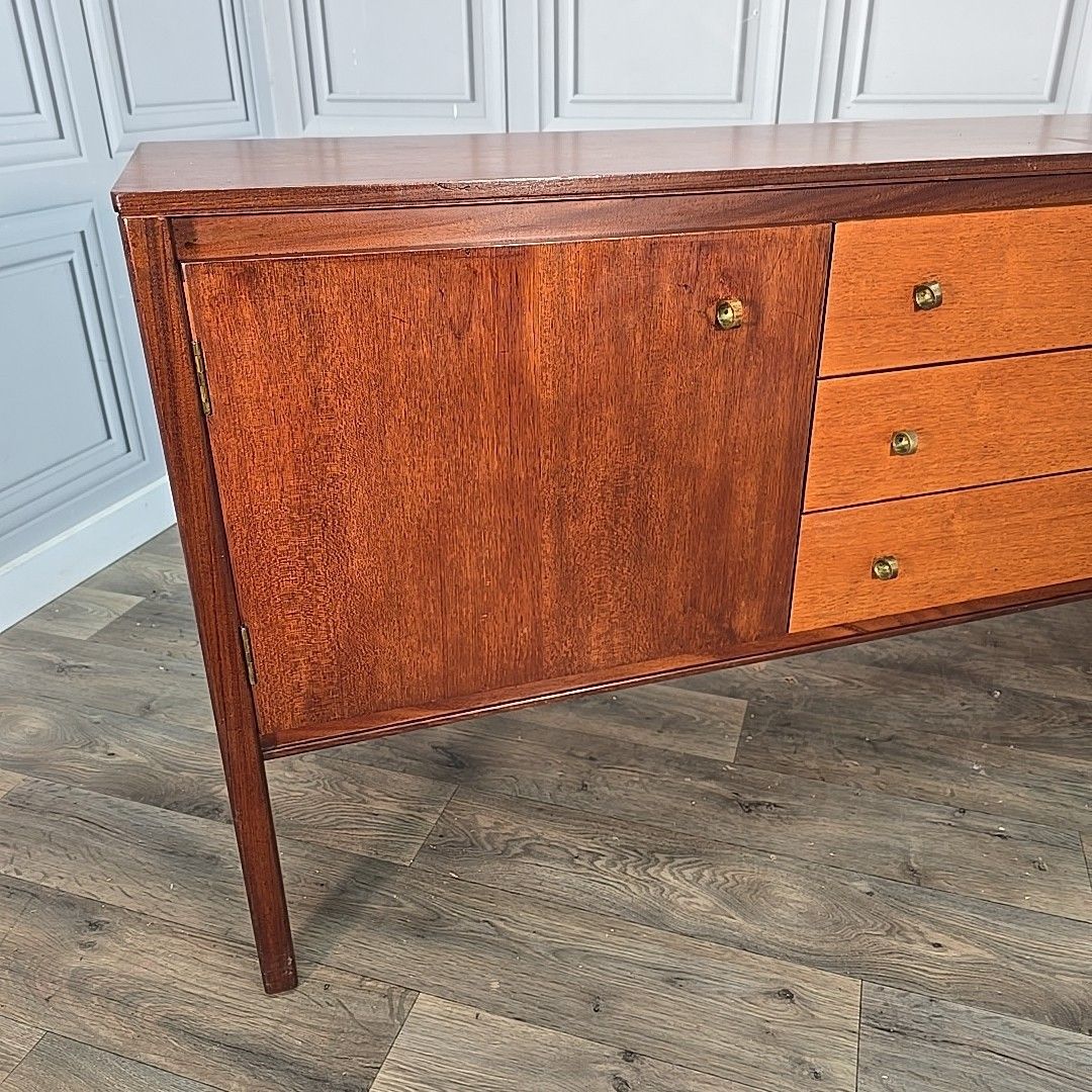 Mid Century Sideboard Archie Shine Teak Credenza Buffet Tv Cabinet Retro photo buy