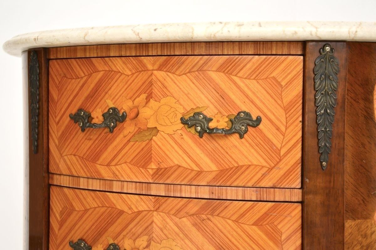 Antique French Marble Top Side Chest photo 709.0
