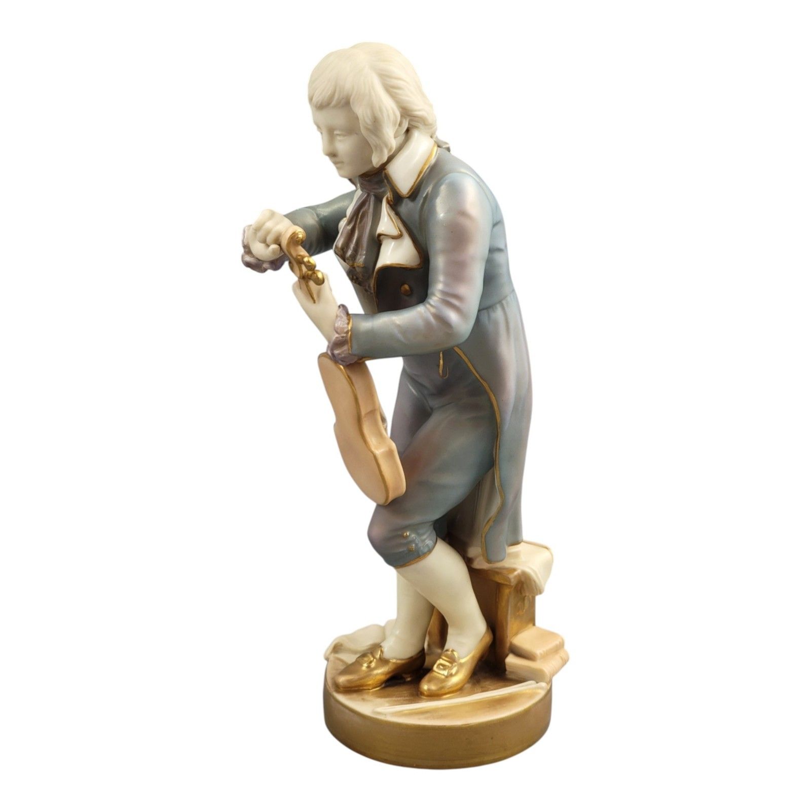 Royal Worcester Porcelain Figure The Young Mozart By Sir Thomas Brock, 1928 photo for sale