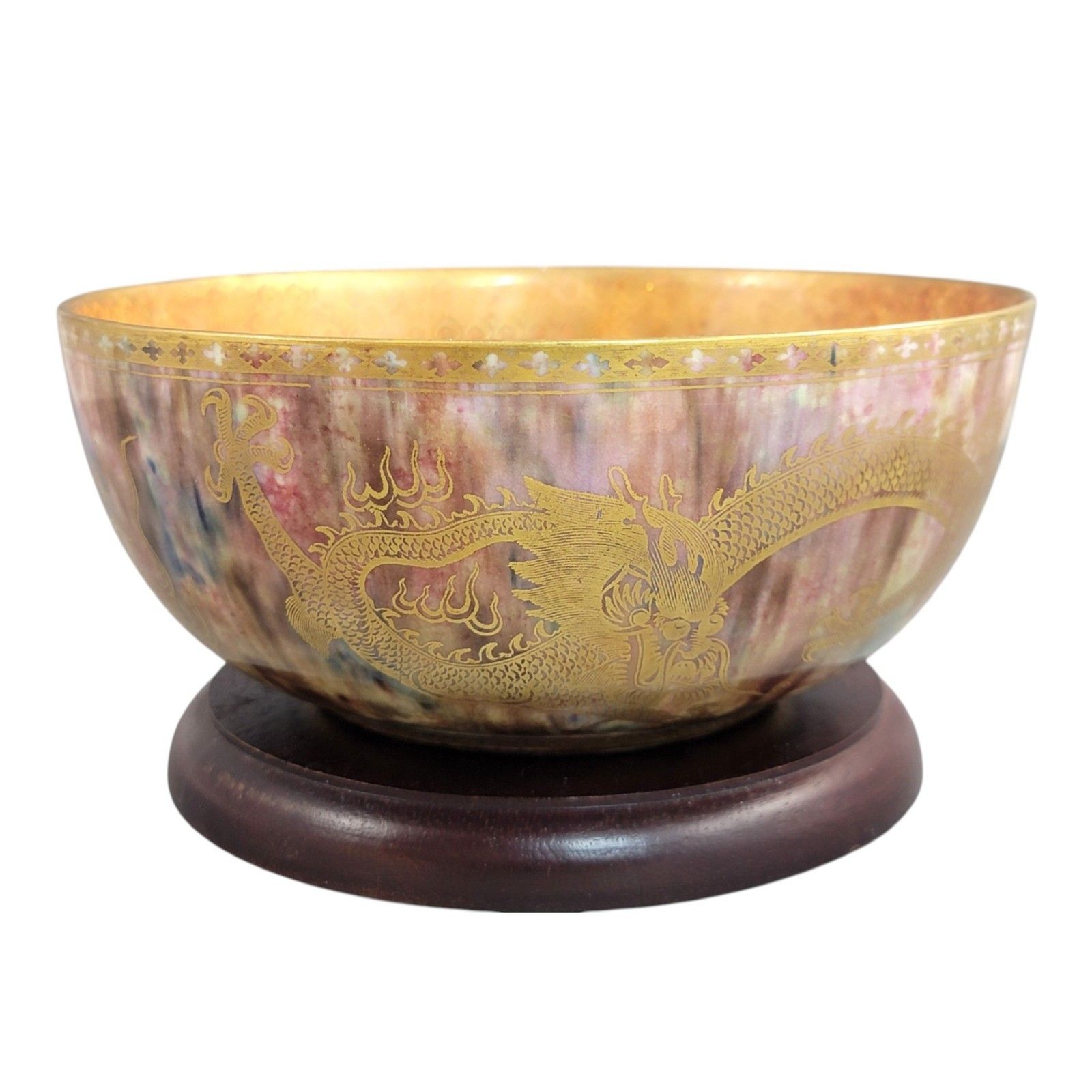 Edwardian Daisy Makeig Jones Wedgwood Porcelain Large Lustre Bowl, Z4823 C. 1915 photo for sale