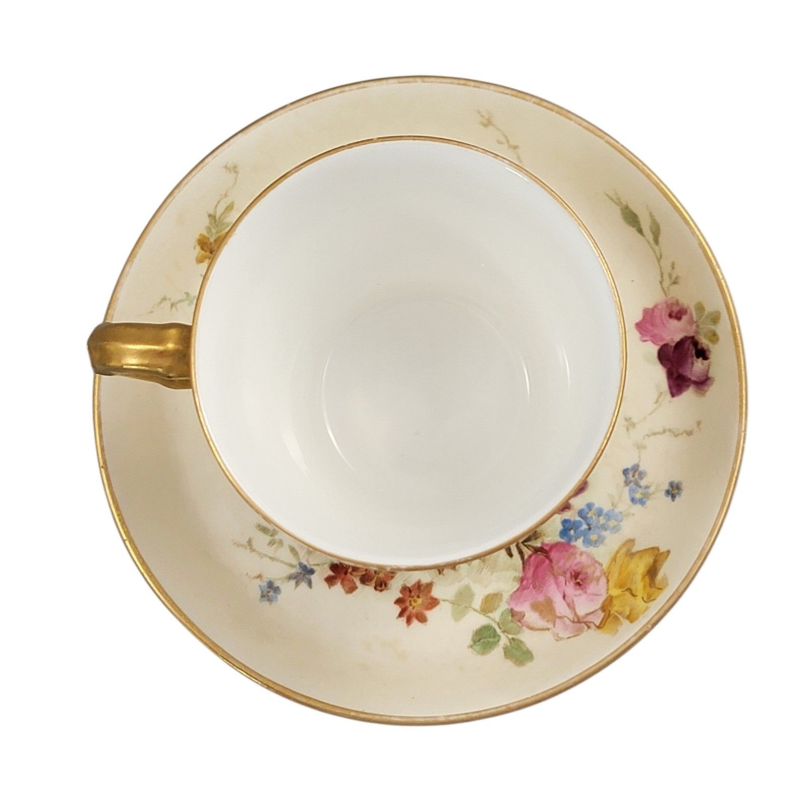 Royal Worcester Blush Ivory Tea Set With Teapot, Cup And Saucer, 1893–1894 photo 700.0