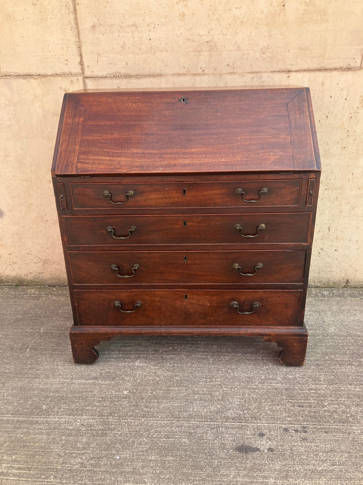 Victorian Mahogany Fall Front Secretaire Desk, Antique, 1890 photo for sale