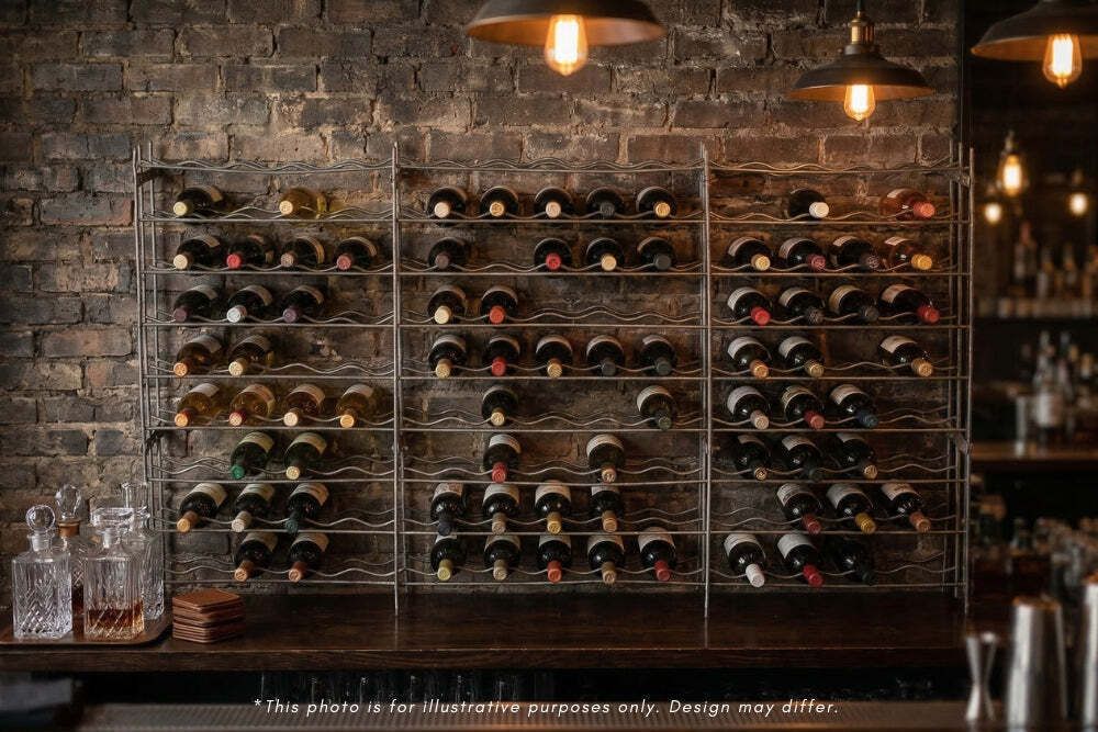 Country House Metal 135 Bottle Wine Rack photo furniture