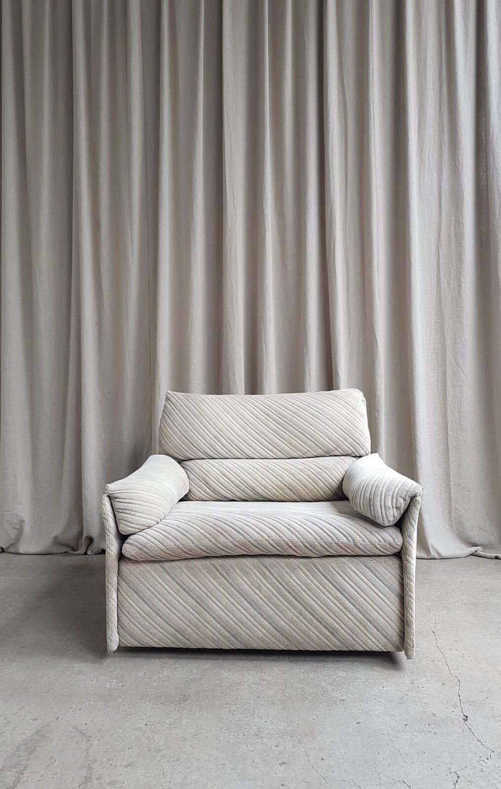 Vtg Mid Century Italian Armchair Lounge Chair By Alberto Rosselli Saporiti Rc75 photo vinterior